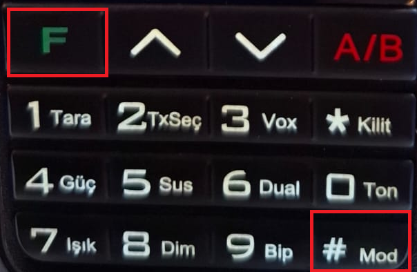 Şekil-1 Tekser UV-99 Klavyesi