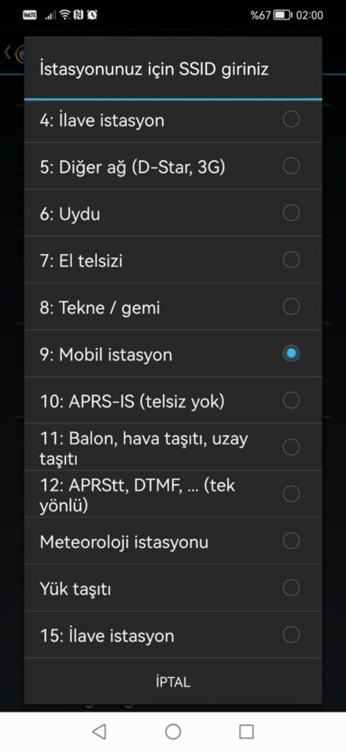 Şekil 10 - SSID