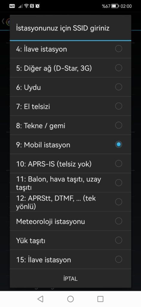 Şekil 10 - SSID