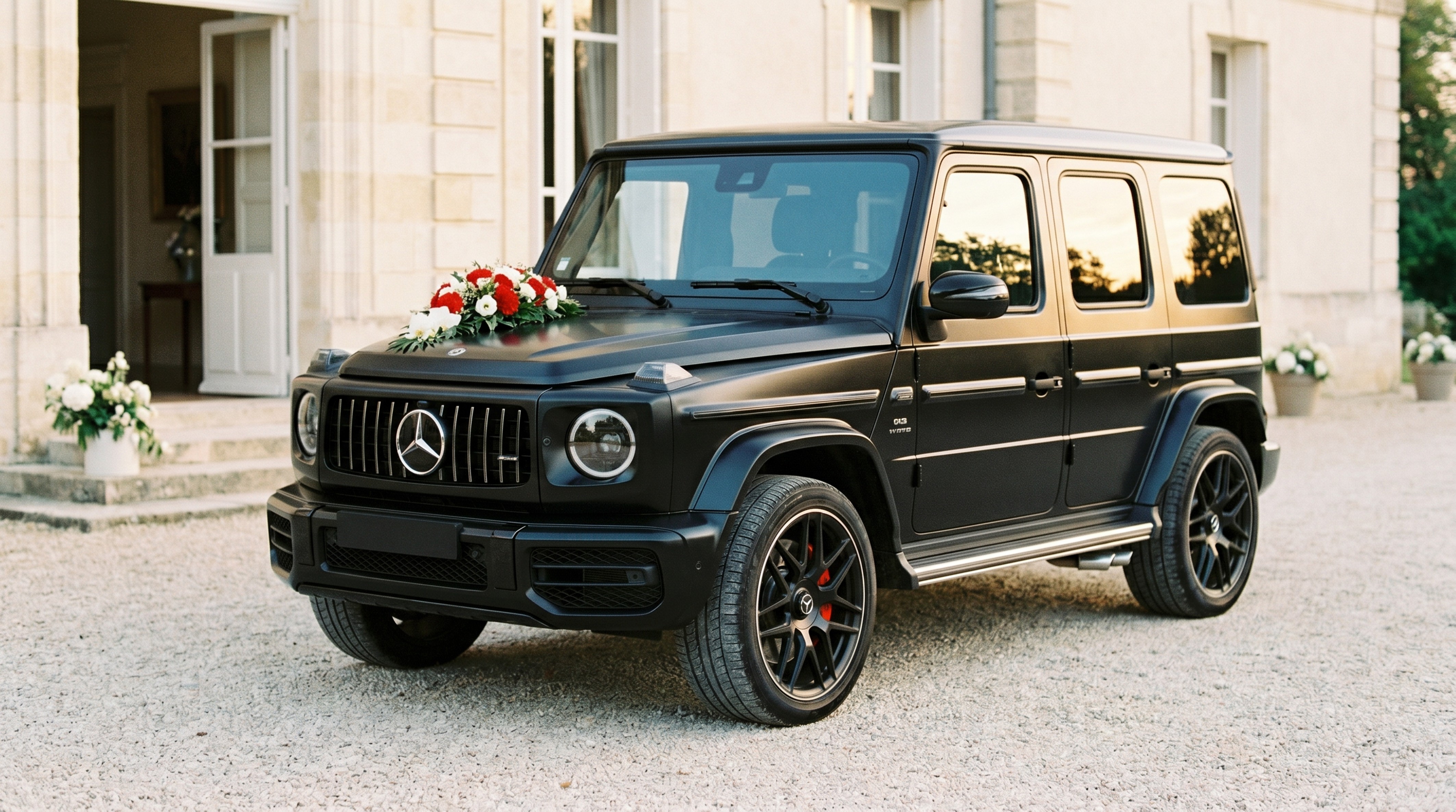 voiture de mariés ancienne