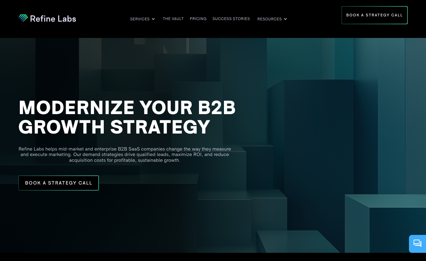 Refine Labs homepage