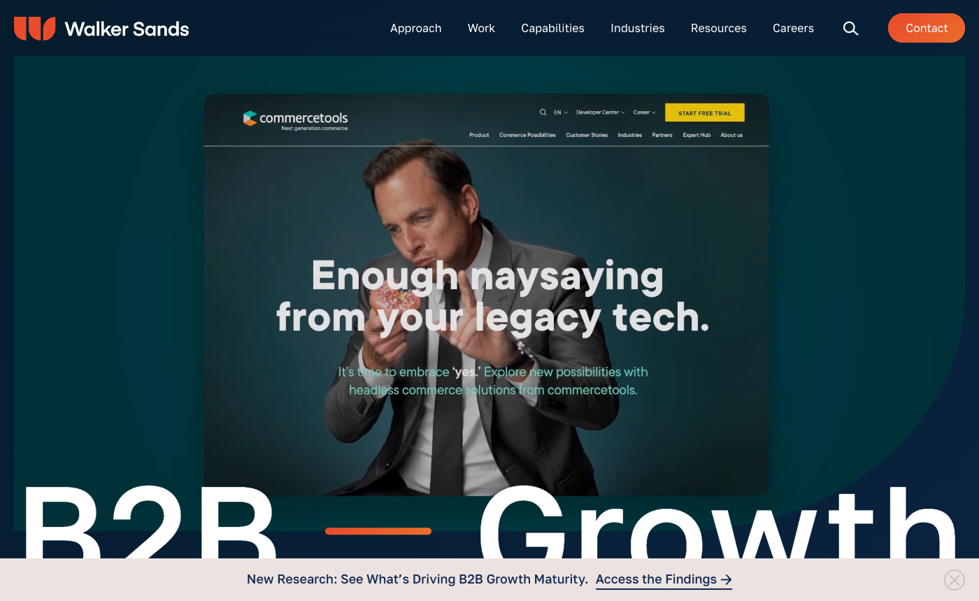 Walker Sands homepage