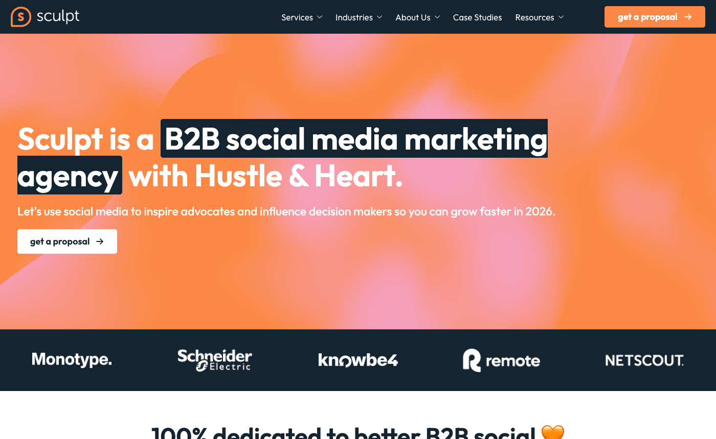 Sculpt homepage