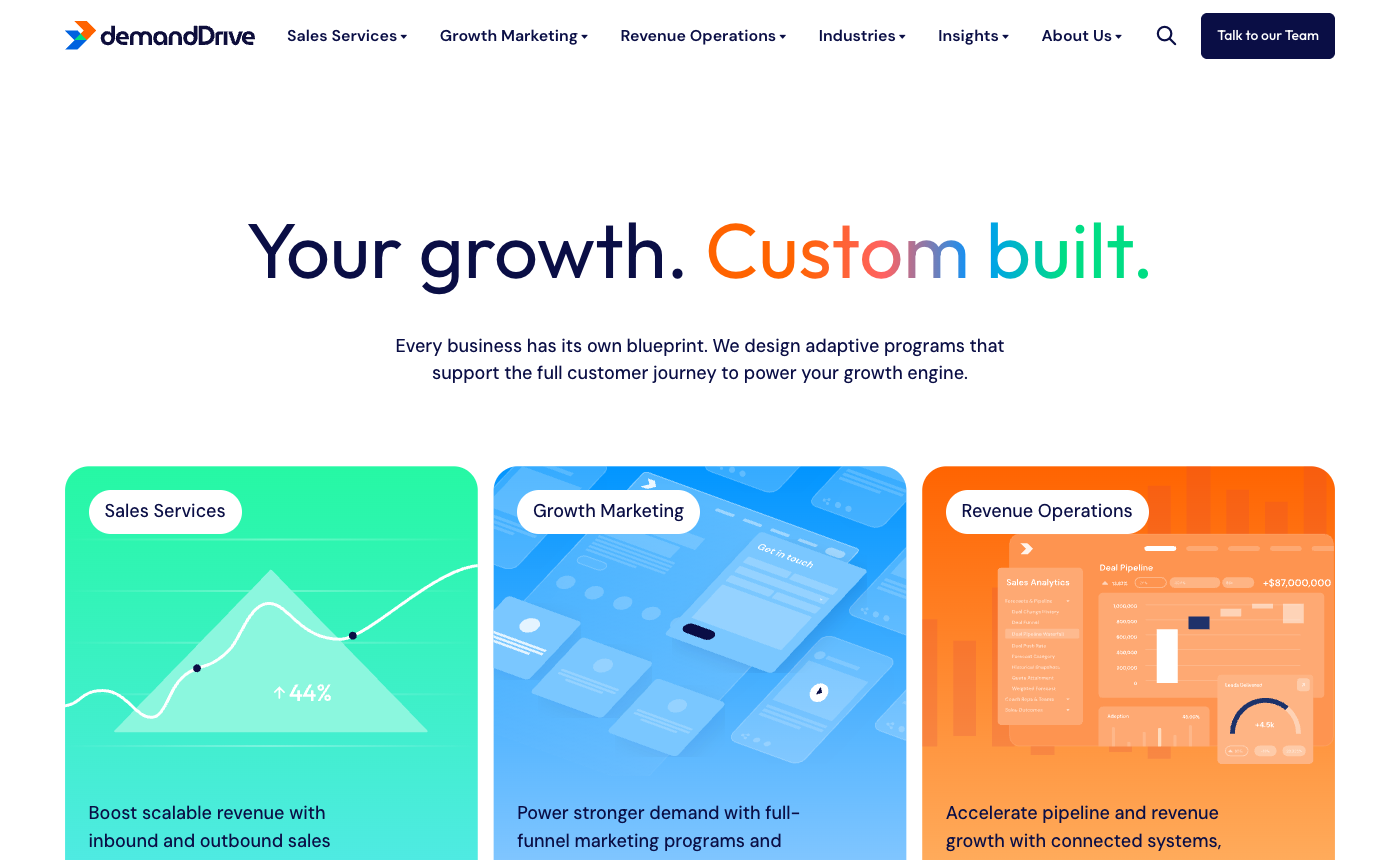 demandDrive homepage