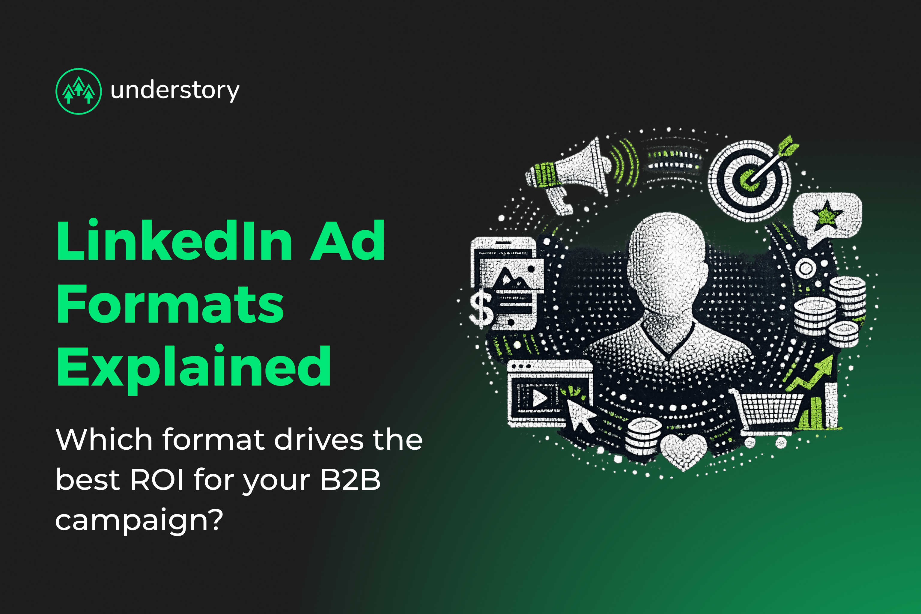 LinkedIn ad formats comparison chart with cost and performance benchmarks for B2B SaaS campaigns