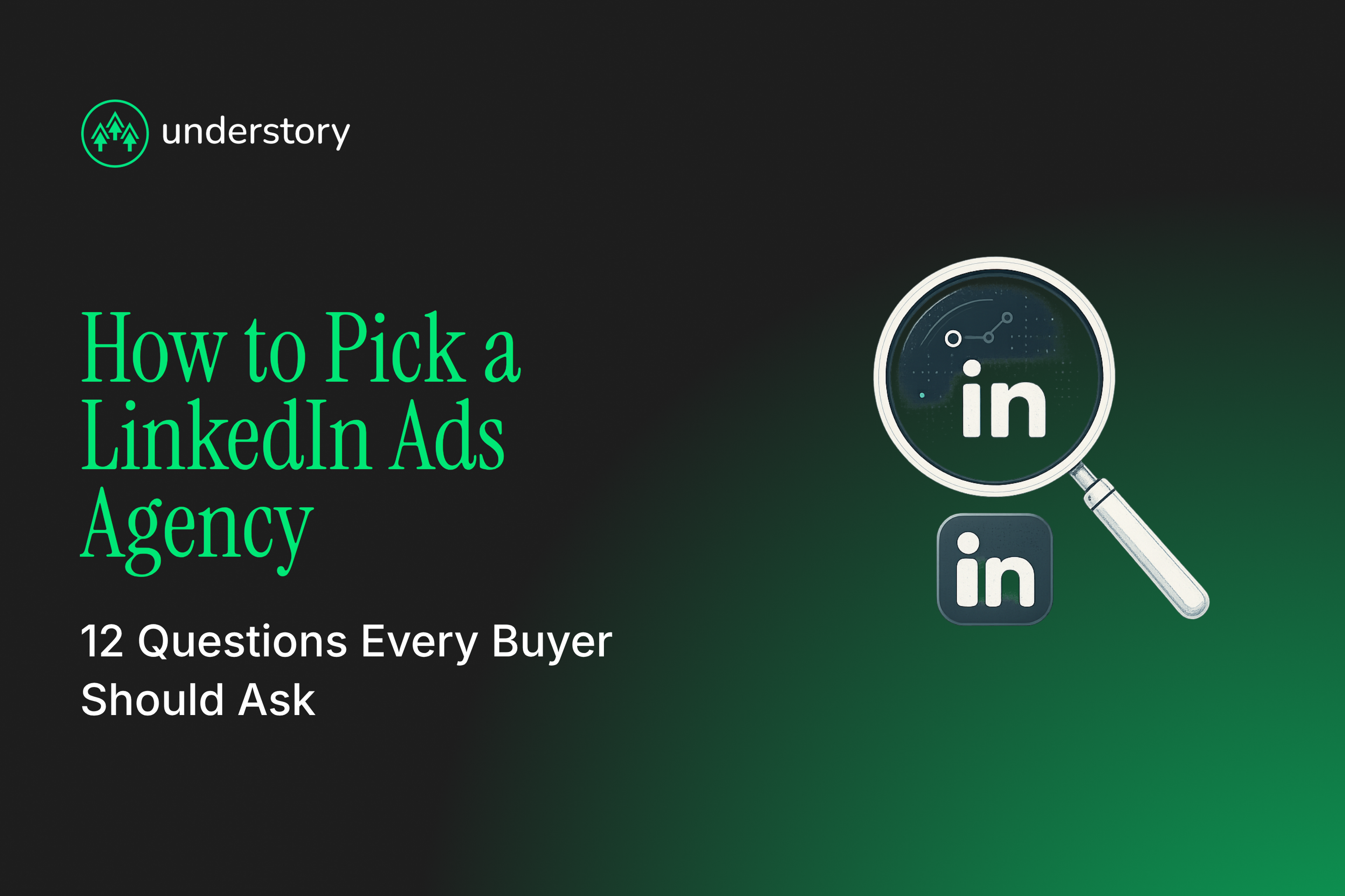 B2B SaaS growth leader evaluating LinkedIn Ads agency with pipeline dashboard and vendor questions