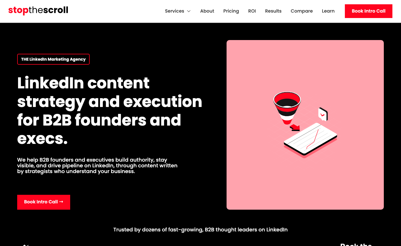 Stop The Scroll homepage
