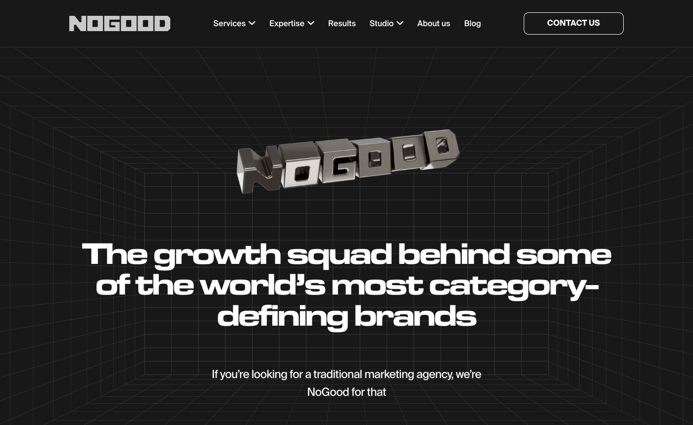 NoGood homepage