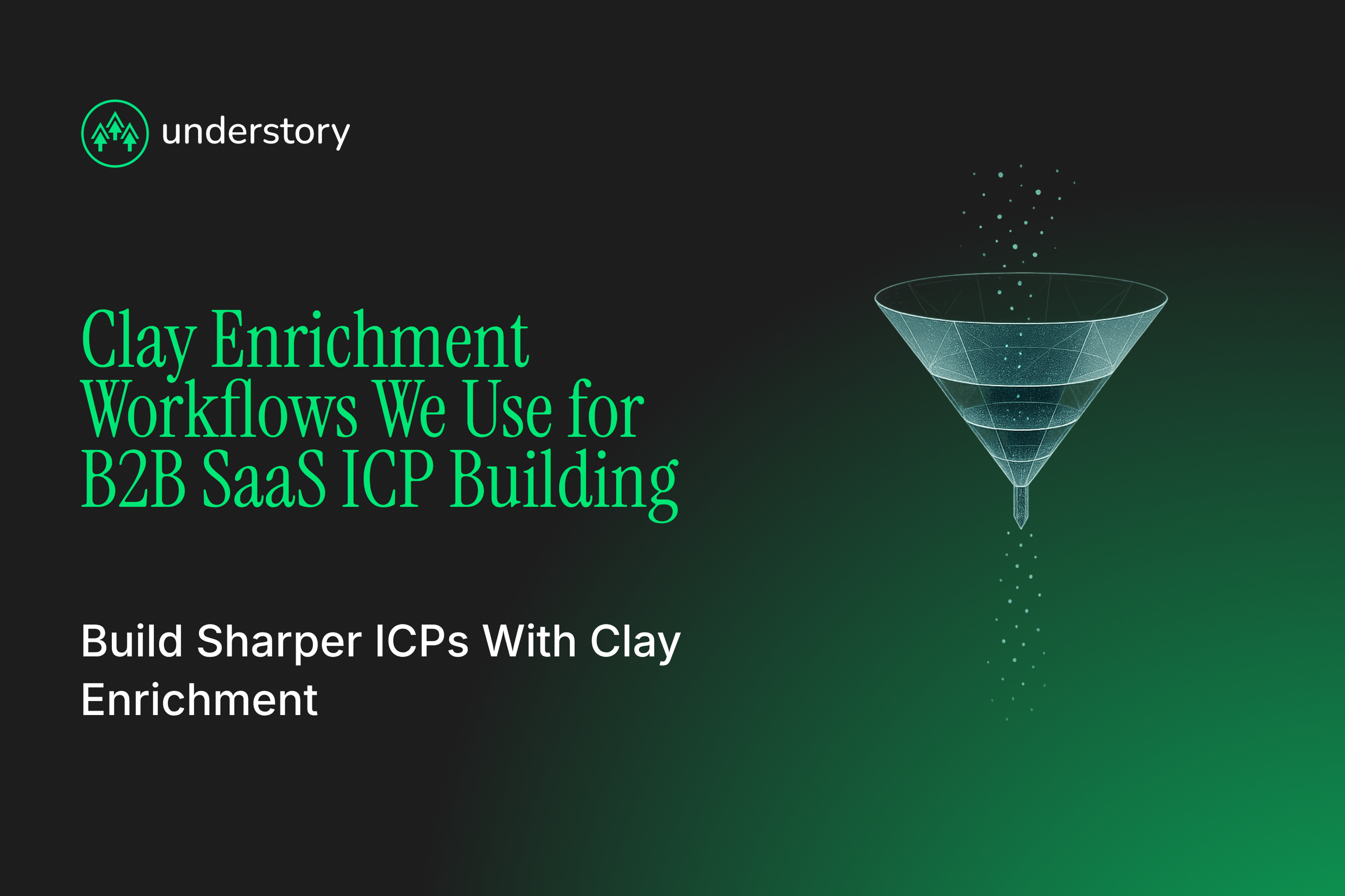 Clay enrichment workflow scoring B2B SaaS accounts into ICP tiers for outbound