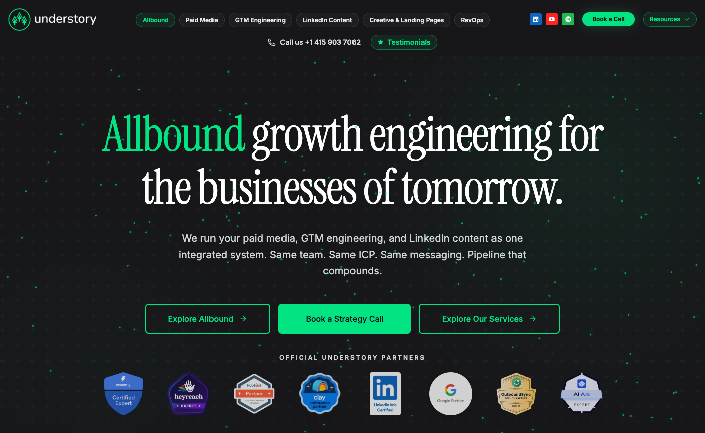 Understory Agency homepage
