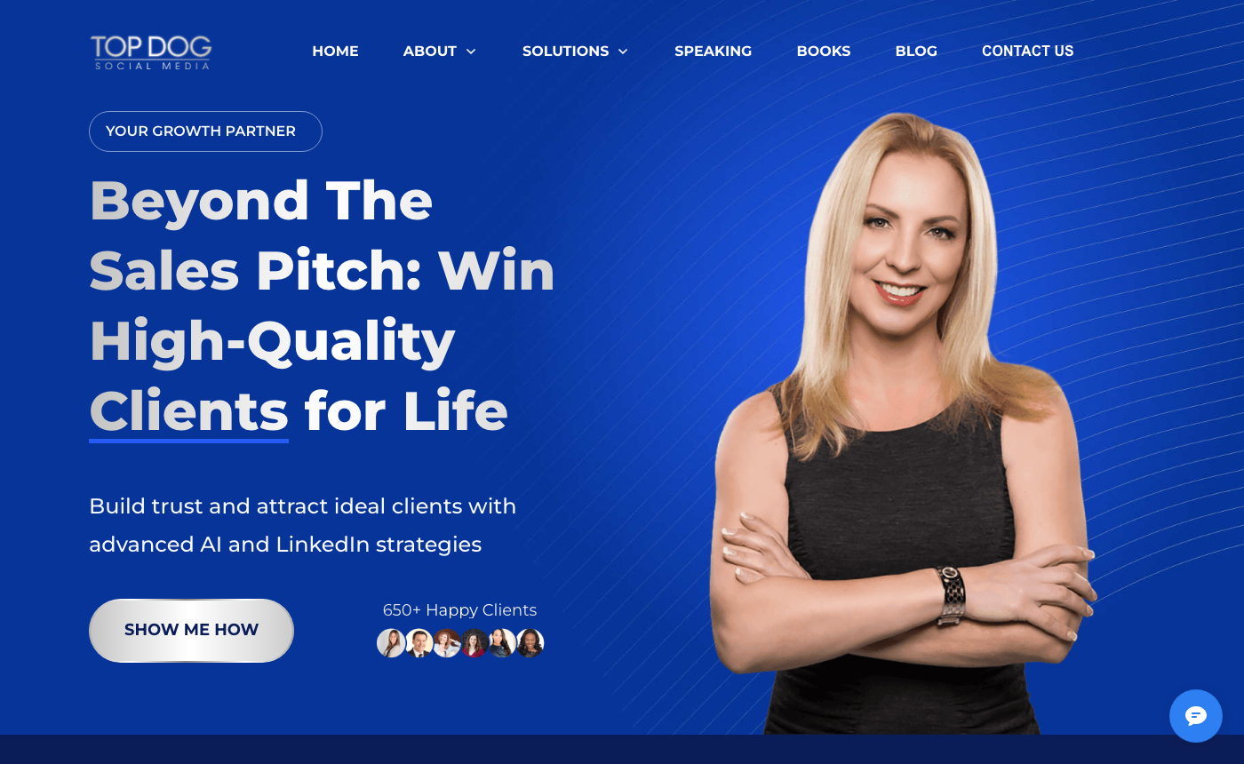 Top Dog Social Media homepage