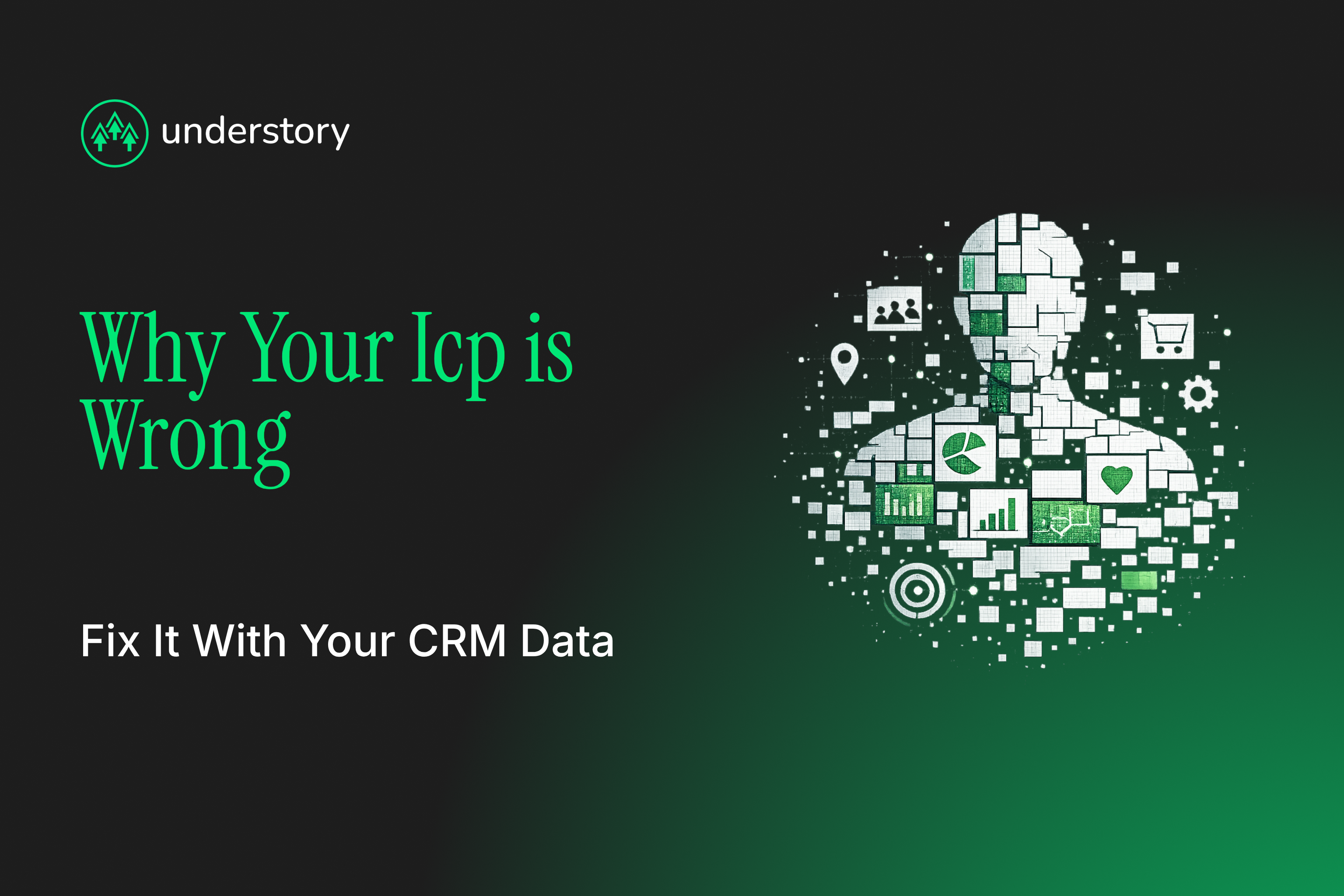 CRM dashboard analyzing closed-won and closed-lost data to fix ideal customer profile
