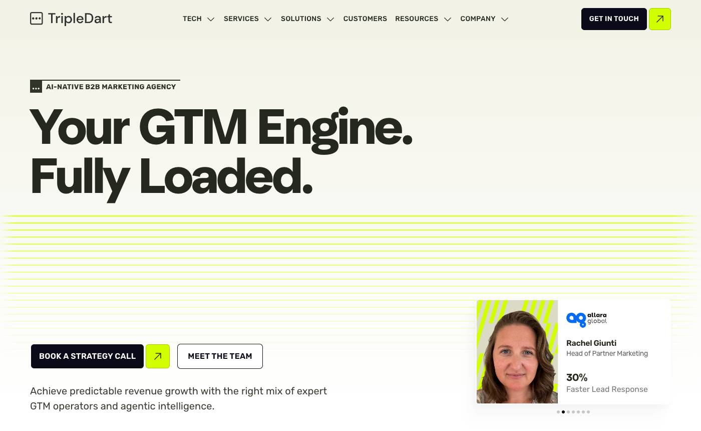 TripleDart homepage