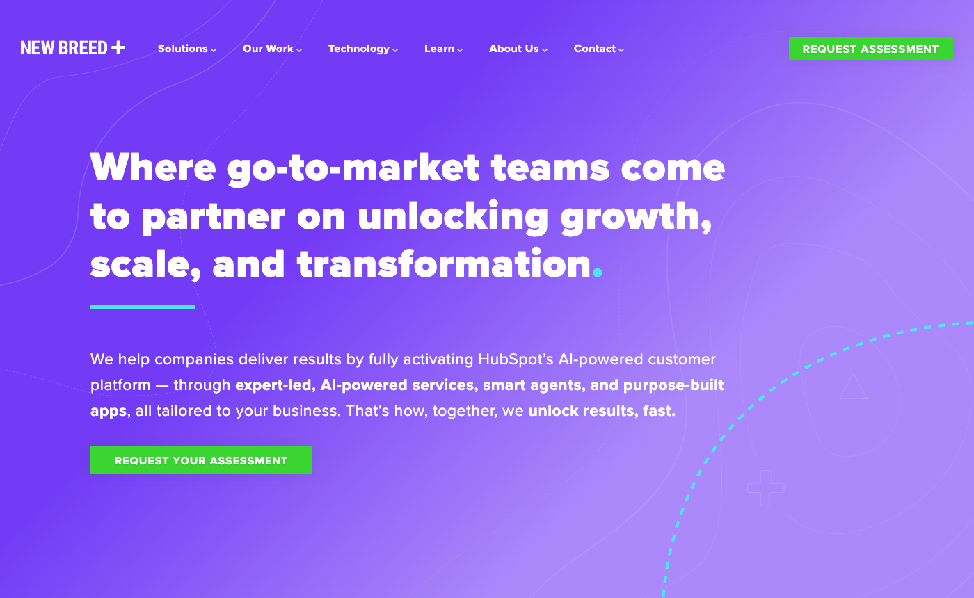 New Breed homepage