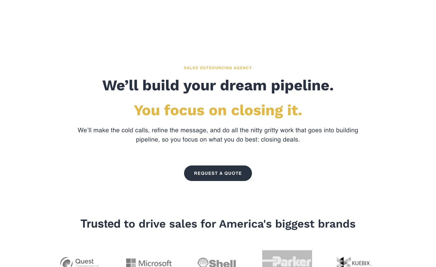 SalesRoads homepage