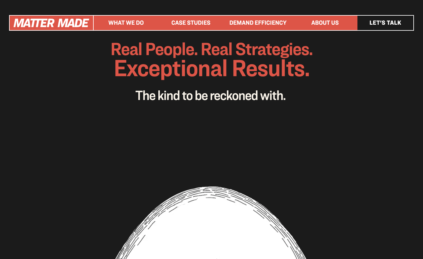 Matter Made homepage