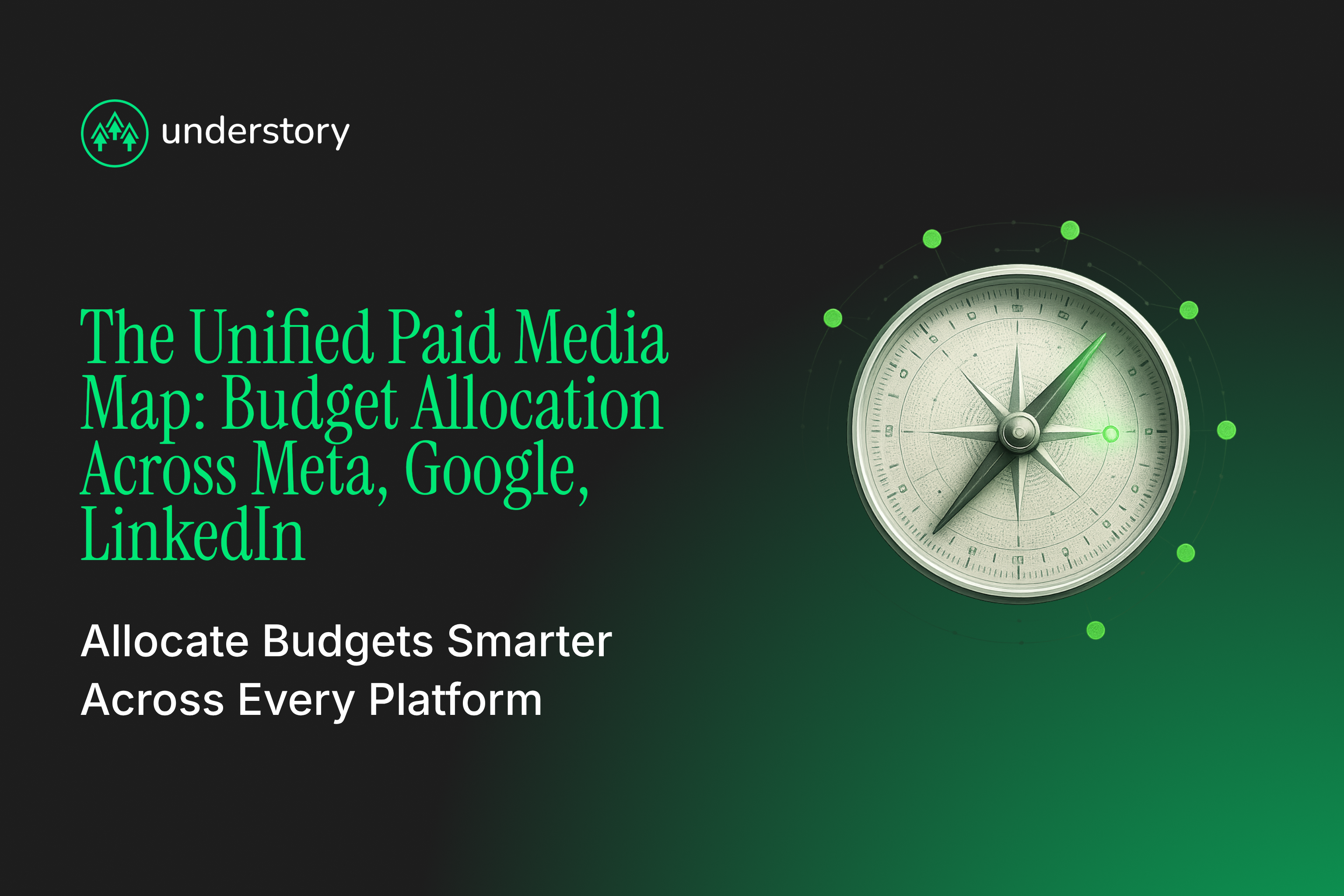 Meta, Google, and LinkedIn budget streams converging into one CRM-connected B2B SaaS pipeline