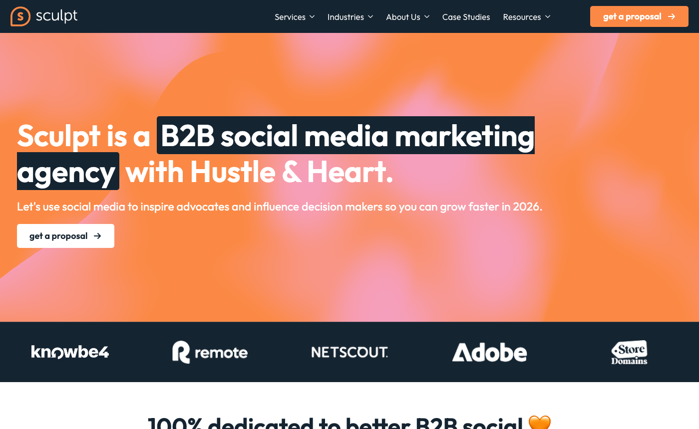 Sculpt homepage