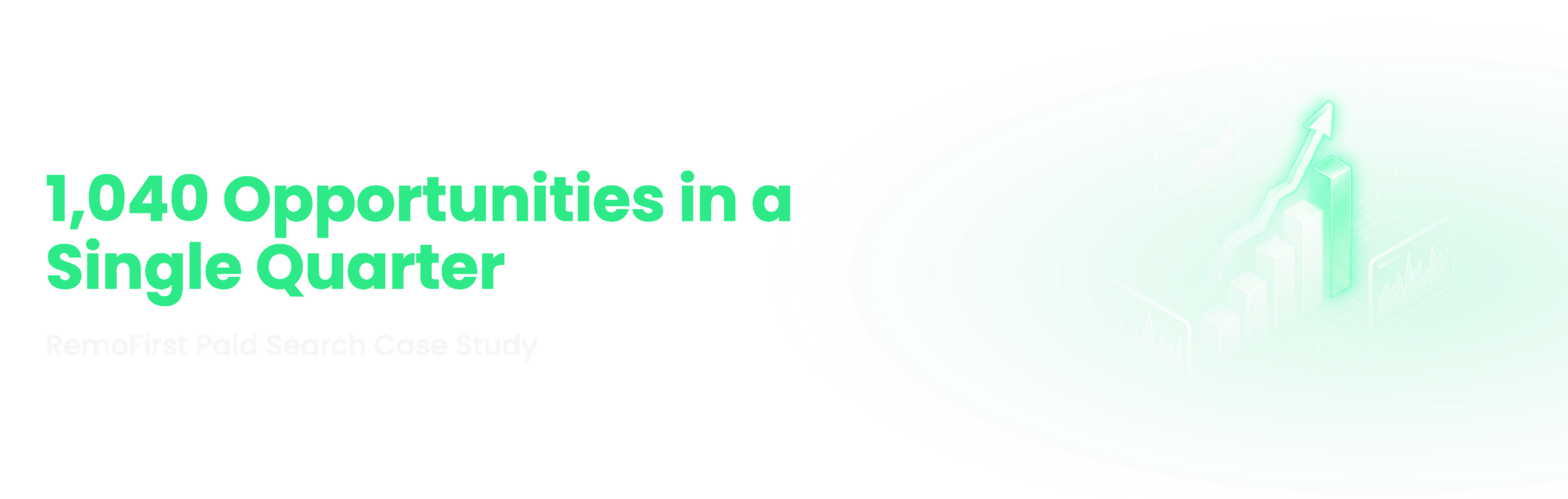 Understory Agency case study banner reading 1,040 Opportunities in a Single Quarter, RemoFirst Paid Search Case Study