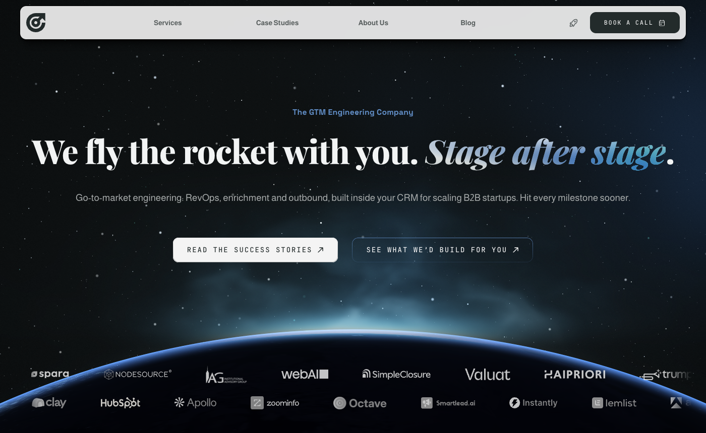 The GTM Engineering Company homepage