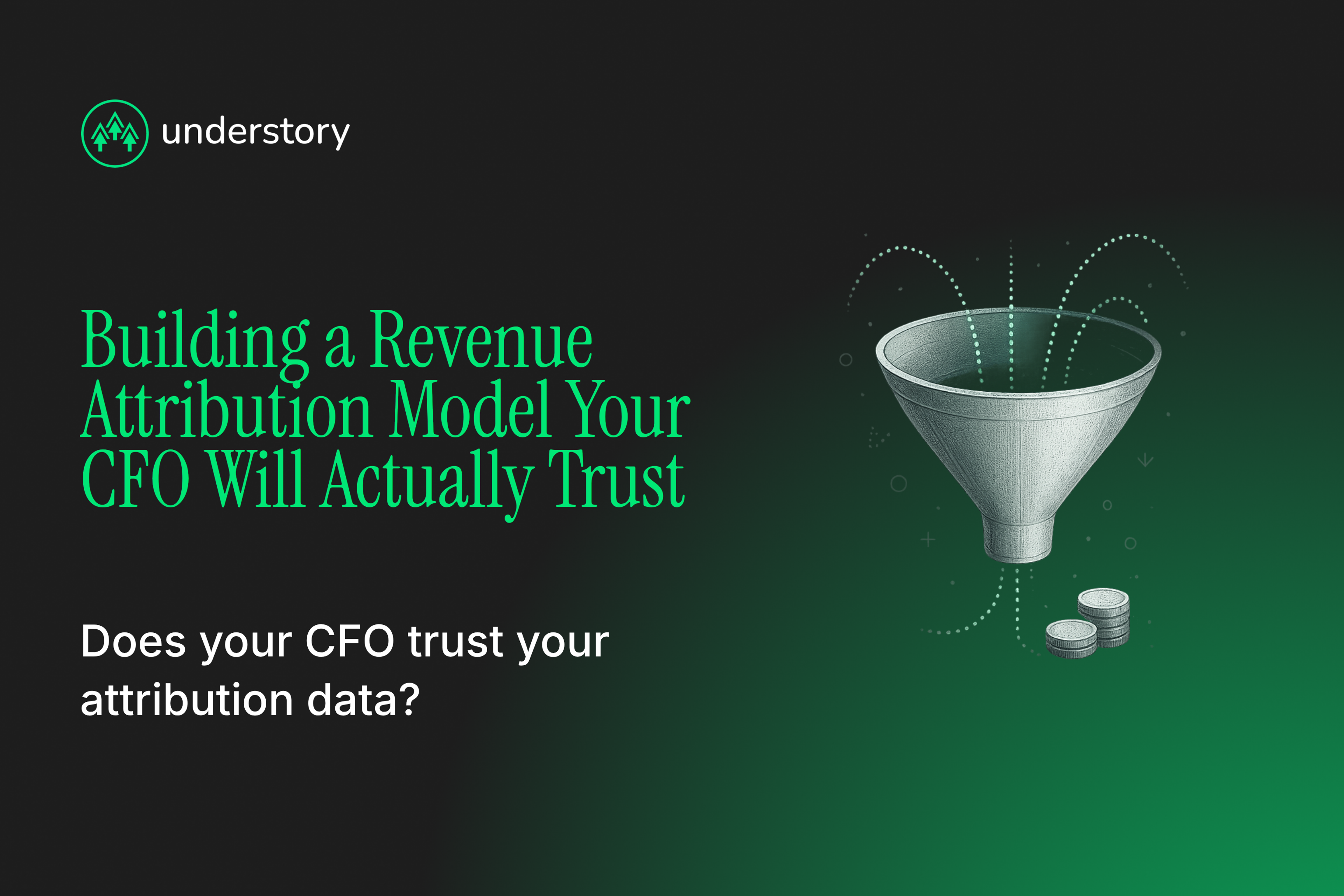 Revenue attribution model reconciling marketing pipeline with CFO finance data