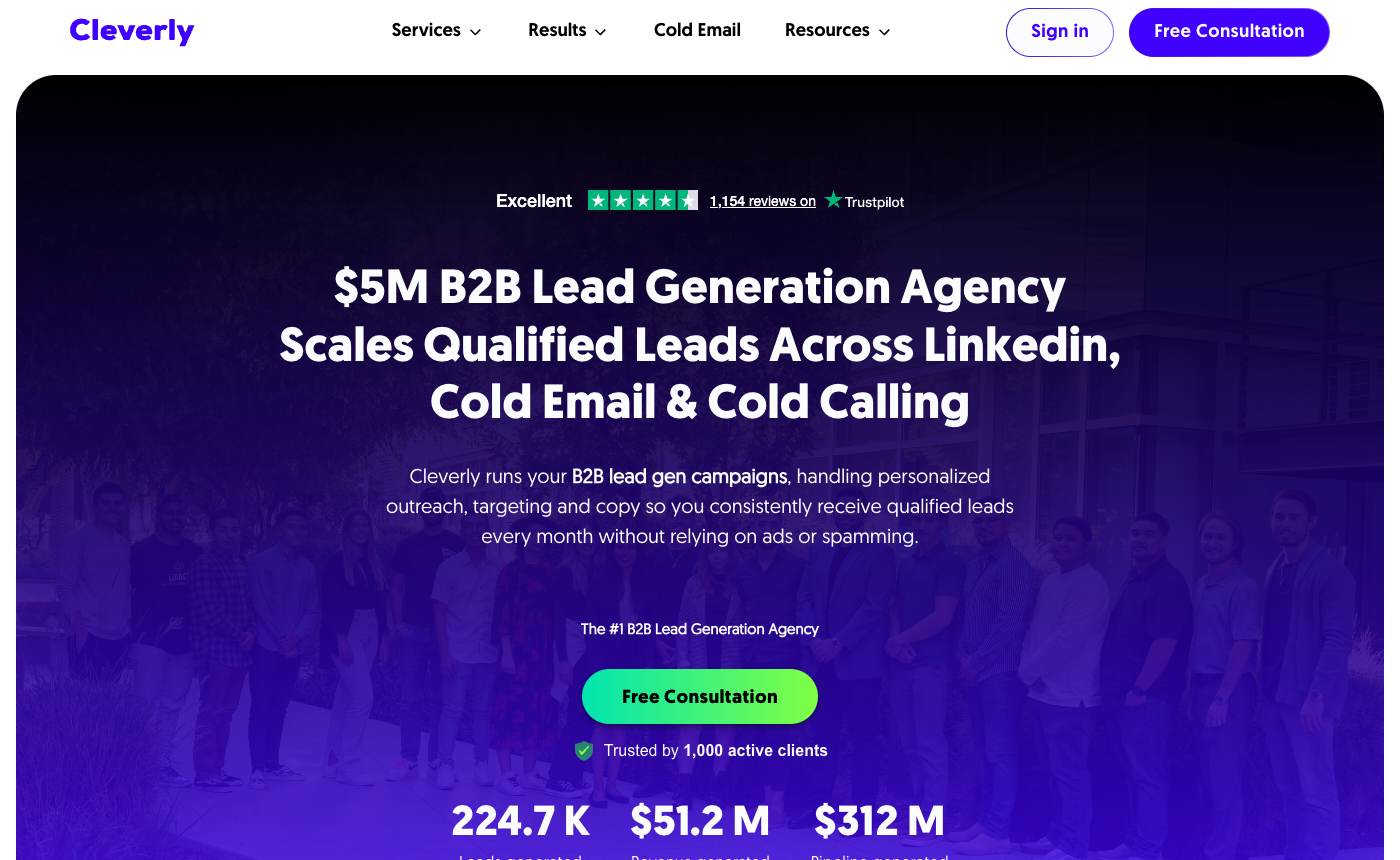 Cleverly homepage