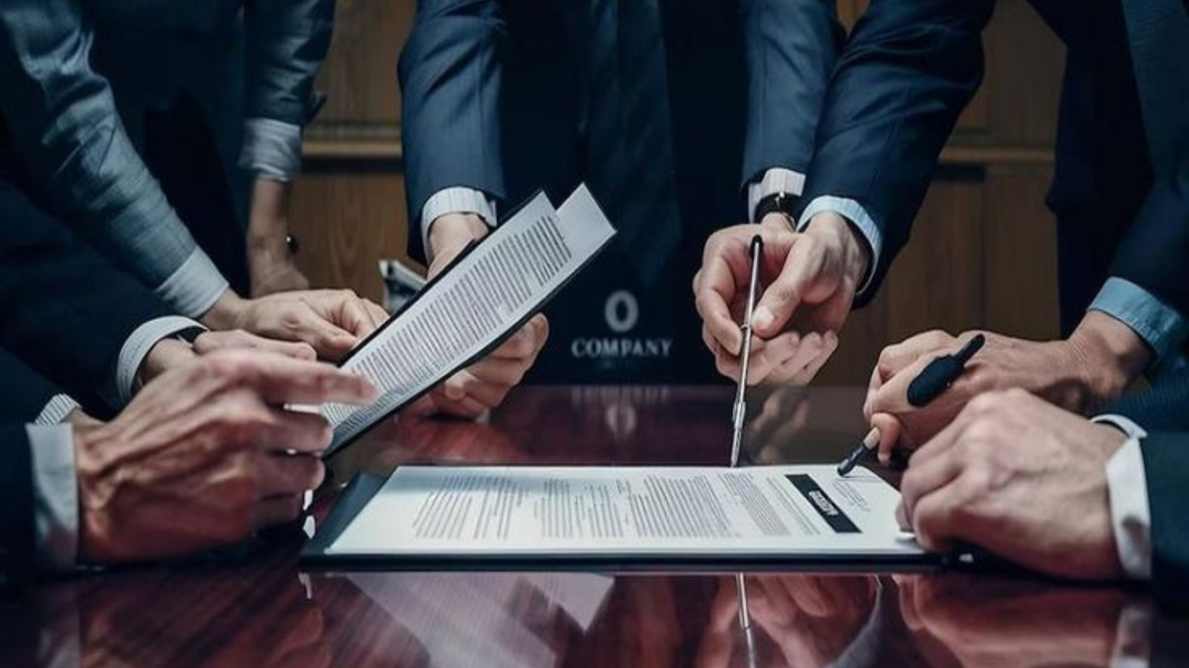 Translator reviewing bilingual legal documents for Abu Dhabi government use