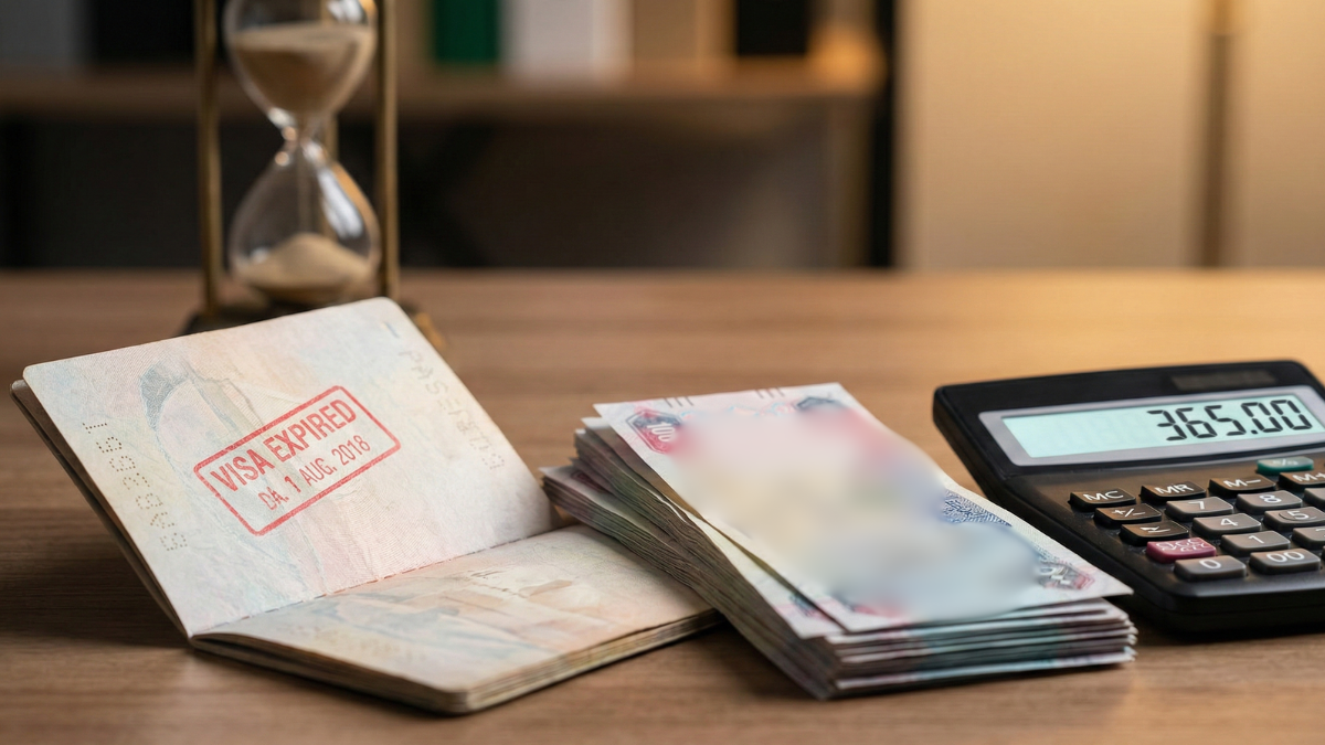 UAE passport and Emirates ID used to check and pay overstay fines in Abu Dhabi