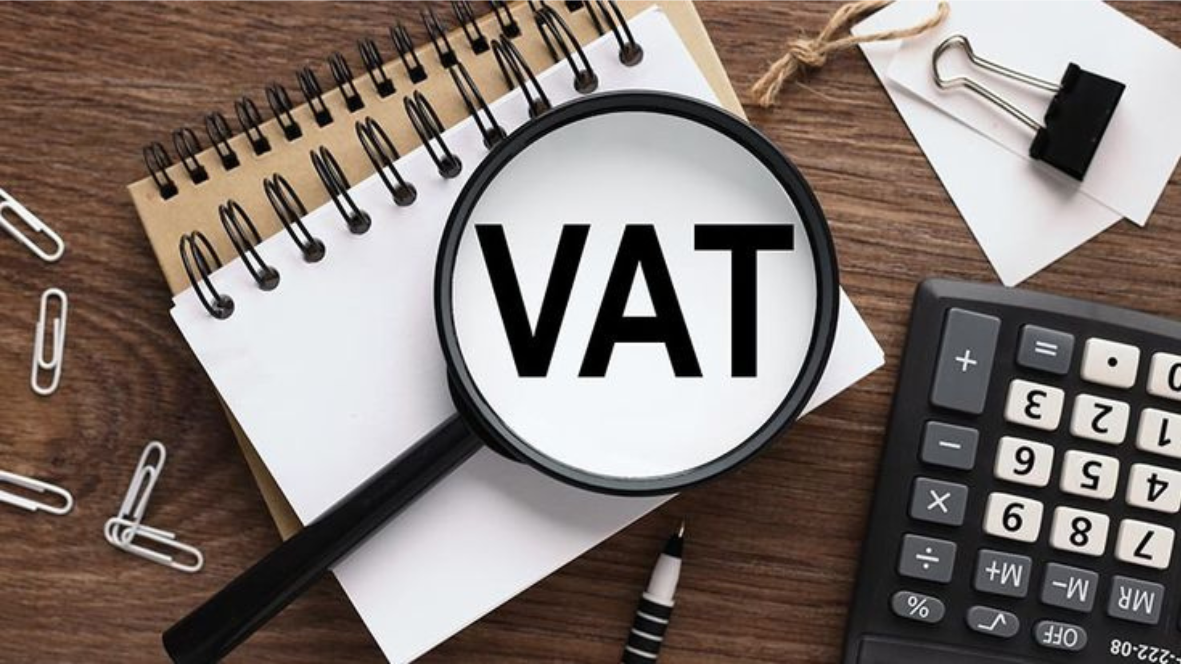Consultant reviewing VAT reports and invoices for an Abu Dhabi business