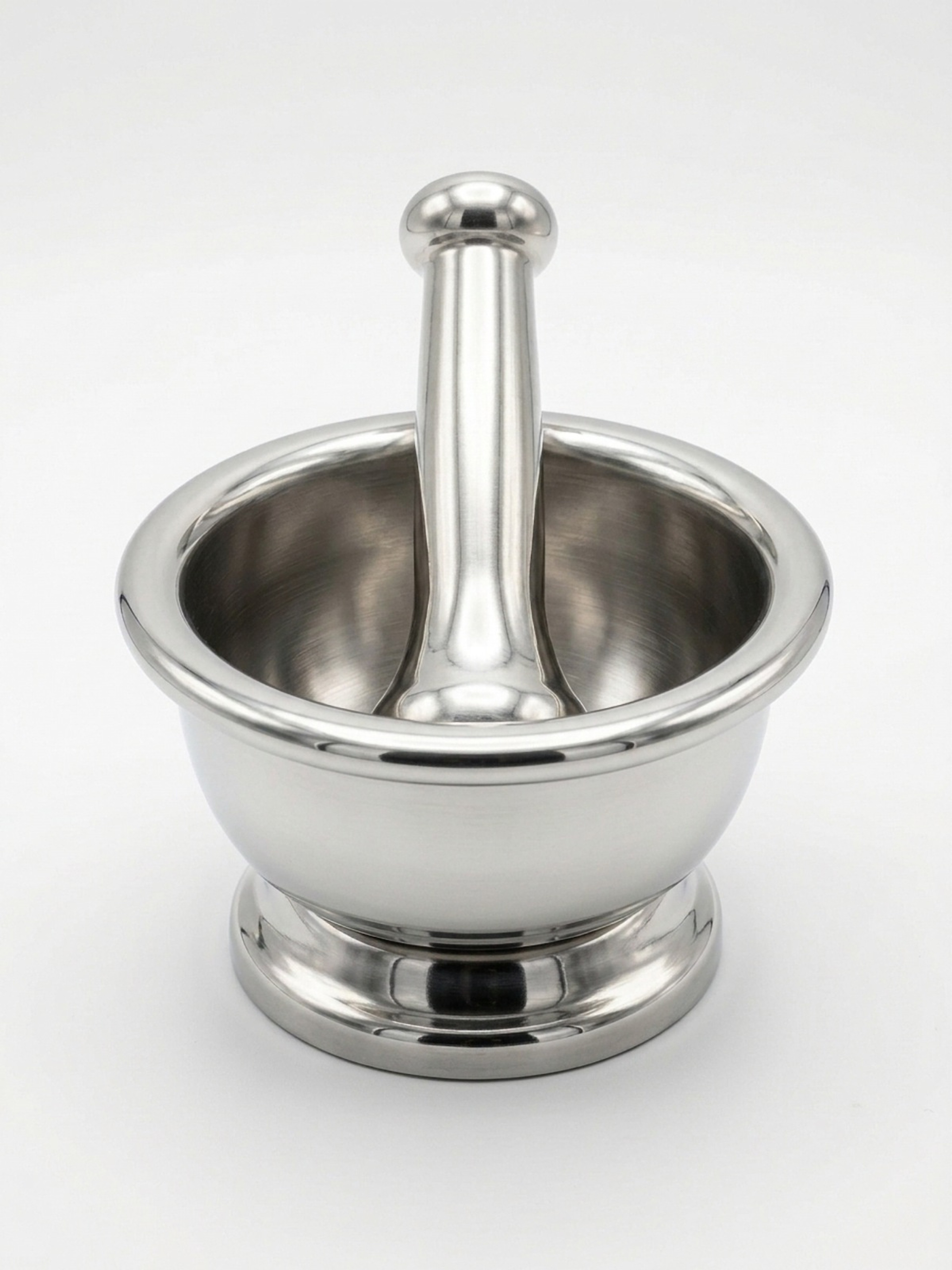 Stainless Steel Kharal (Mortar & Pestle) – Front