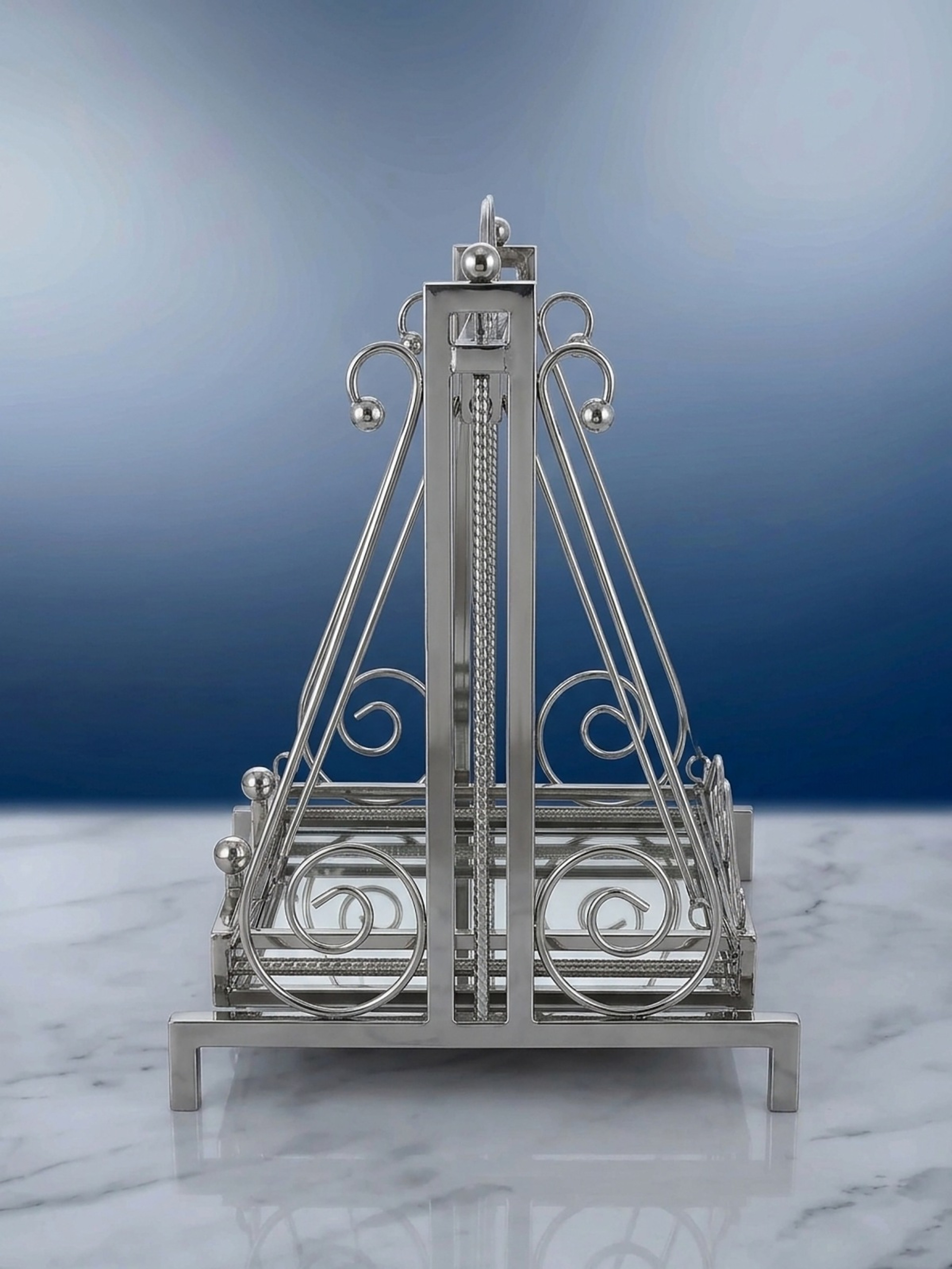 Steel Jhula 20" stainless steel swing – Left side