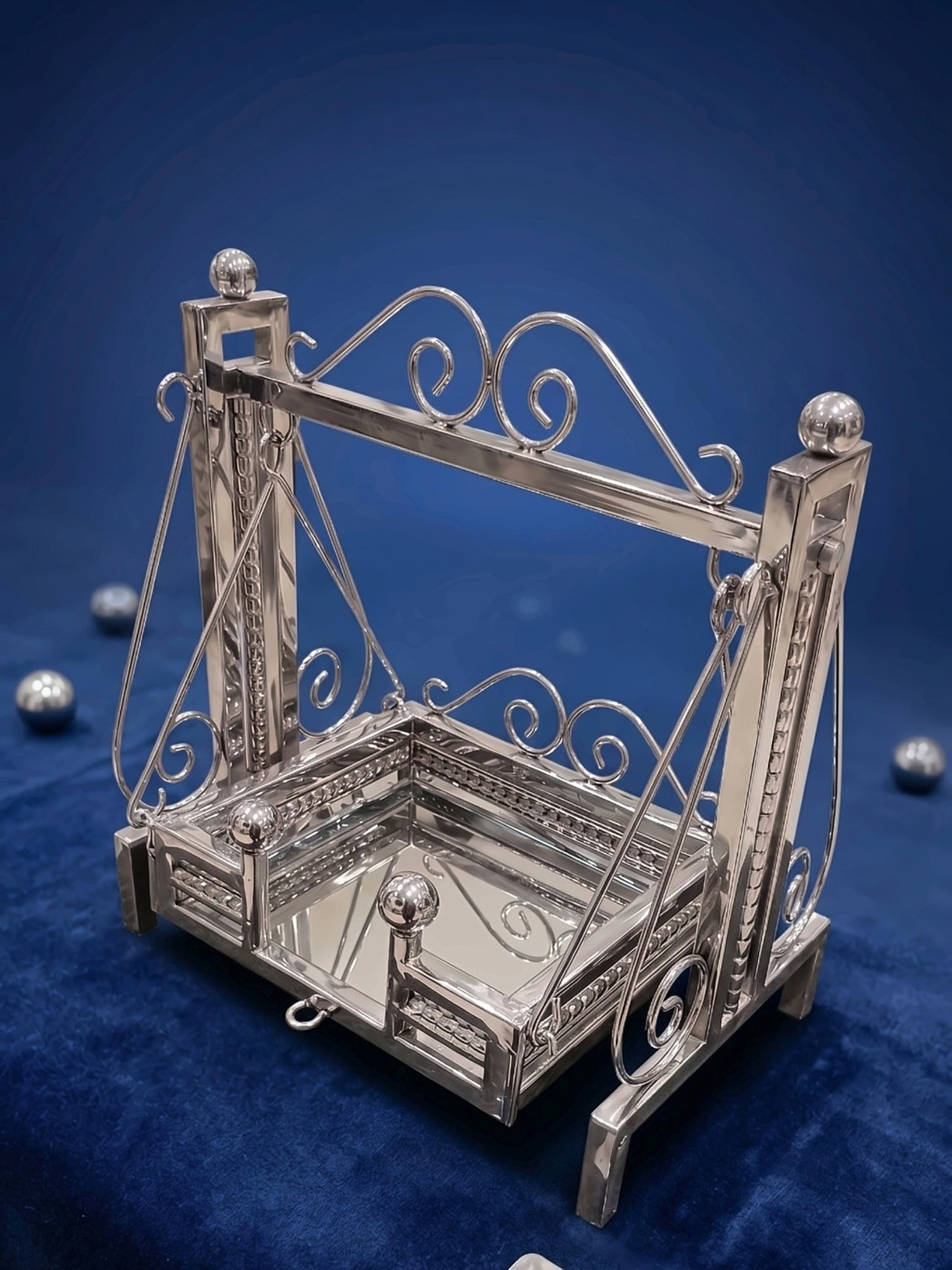Steel Jhula 11" stainless steel swing