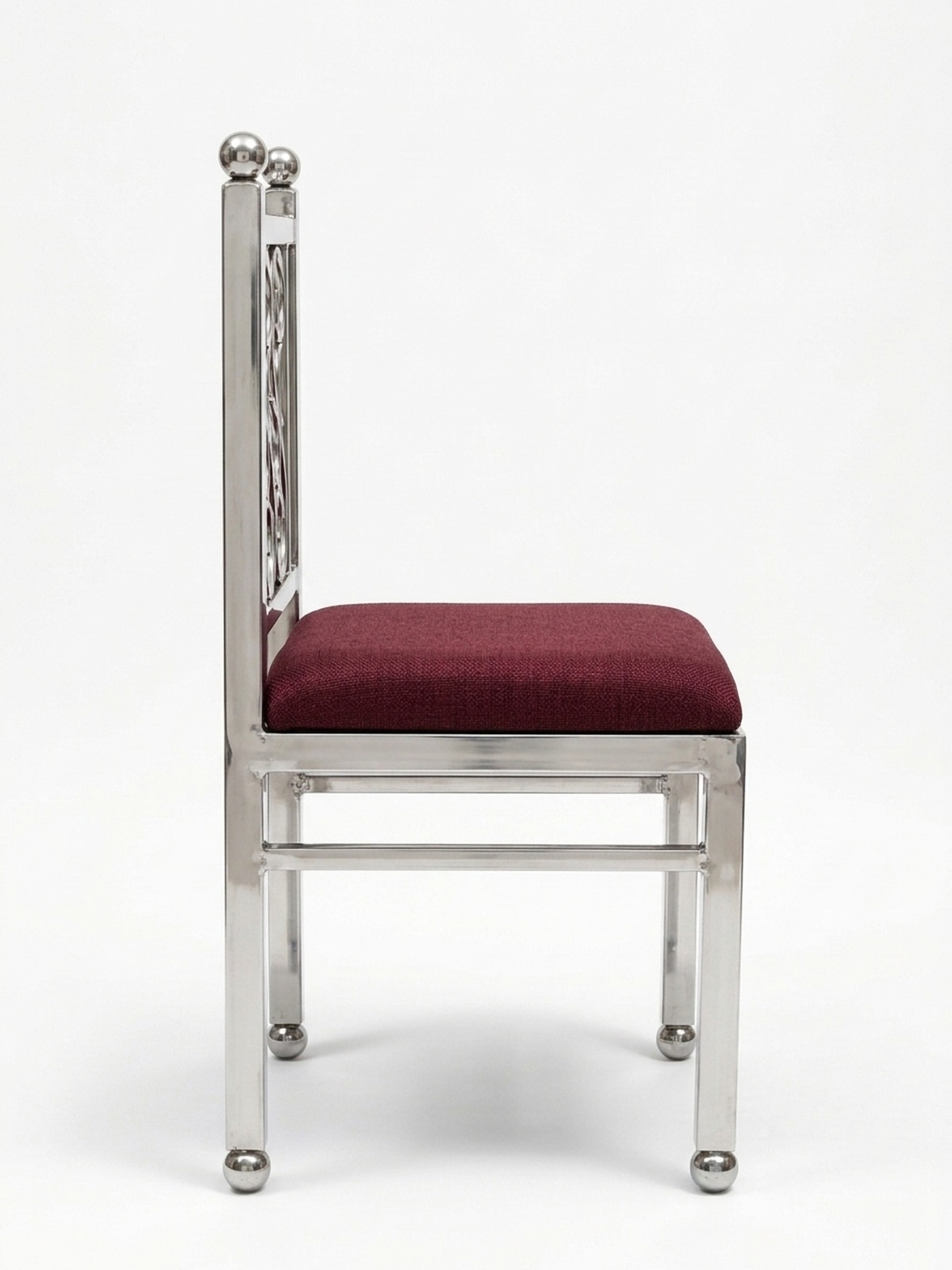 Stainless Steel Dining Chair – Side profile