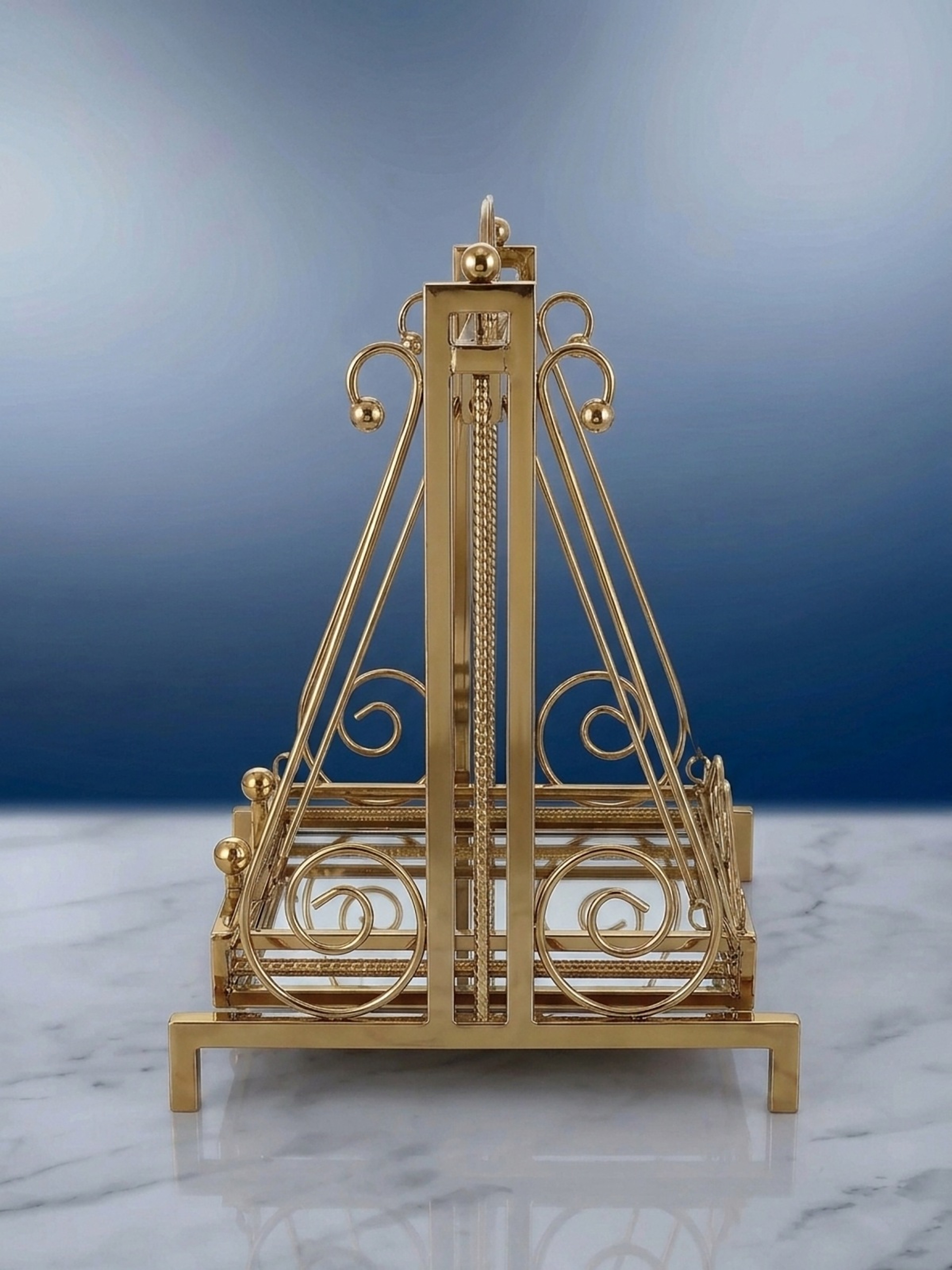 Gold Jhula 20" stainless steel swing – Left side