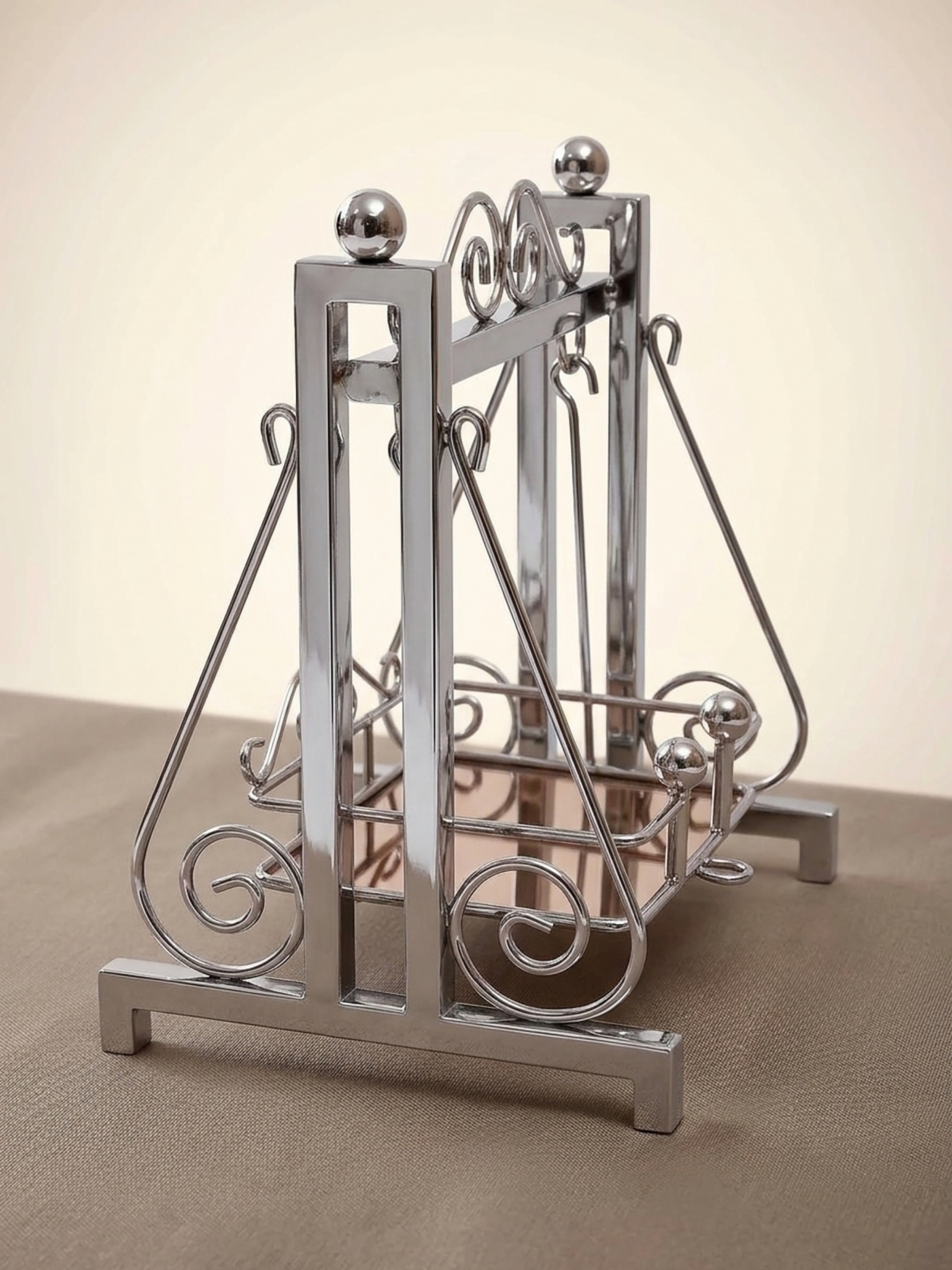 Steel Jhula 8" stainless steel swing – Left side
