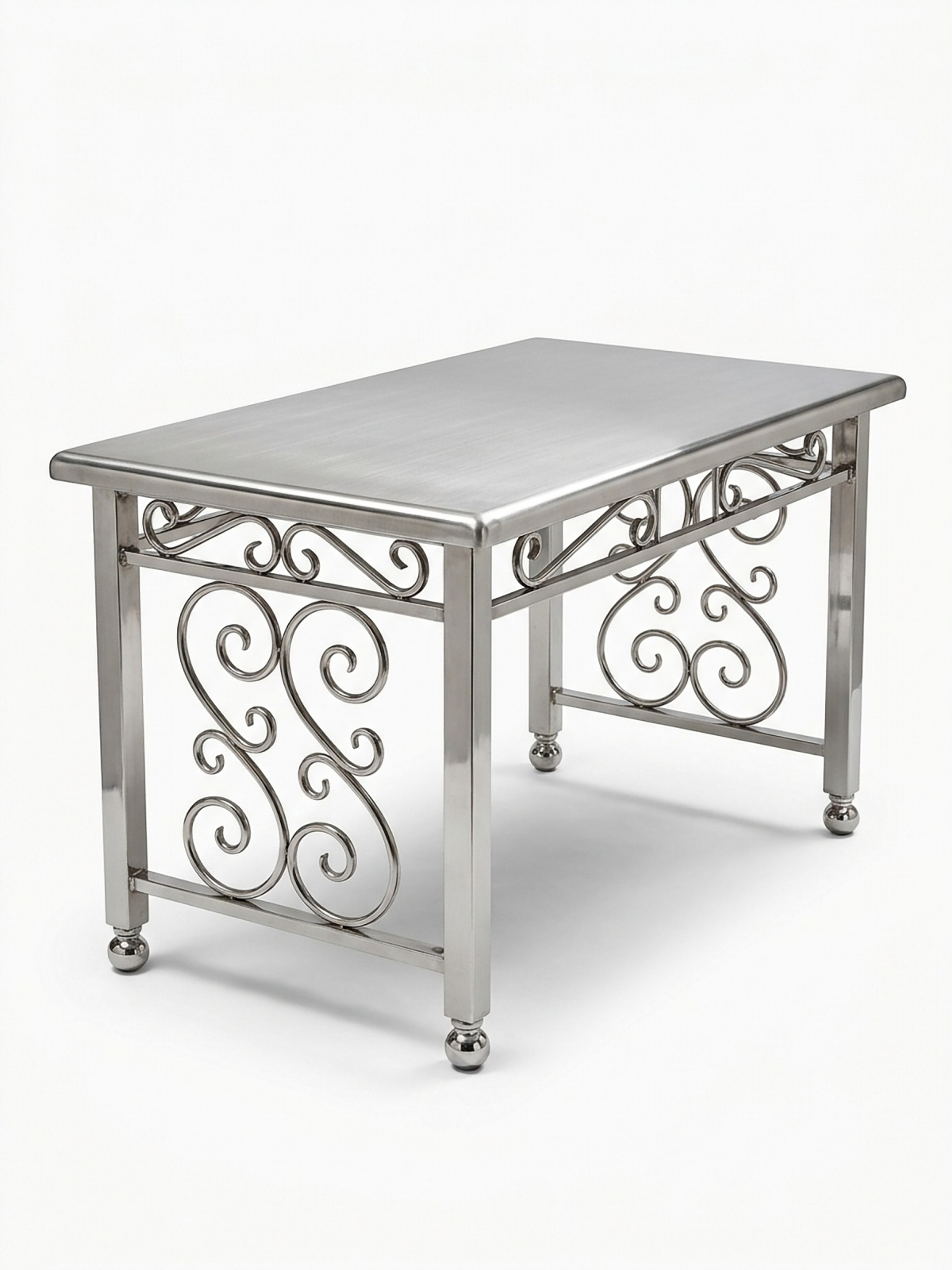 Stainless Steel Dining Table – Front