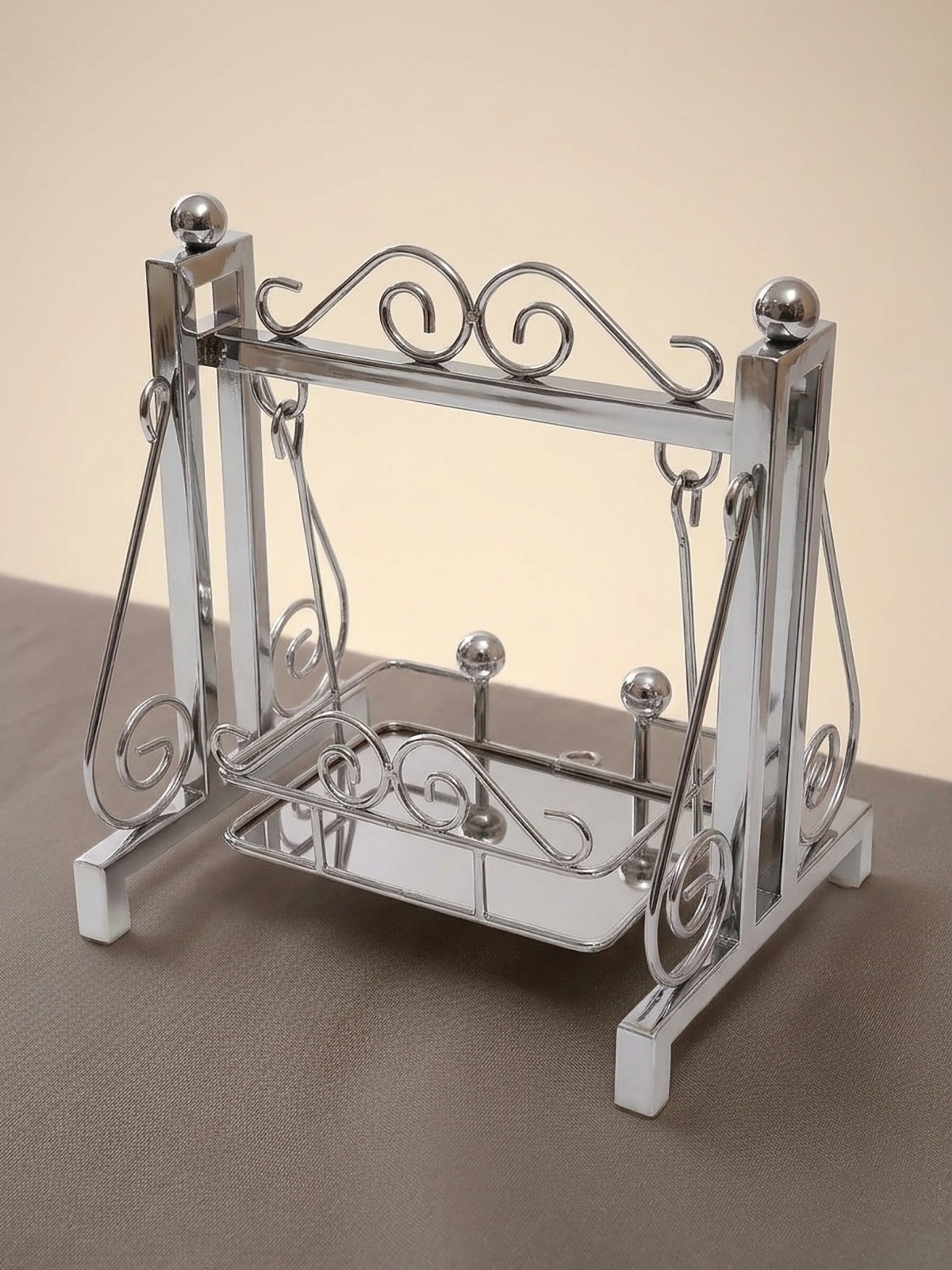Steel Jhula 10" stainless steel swing – Back
