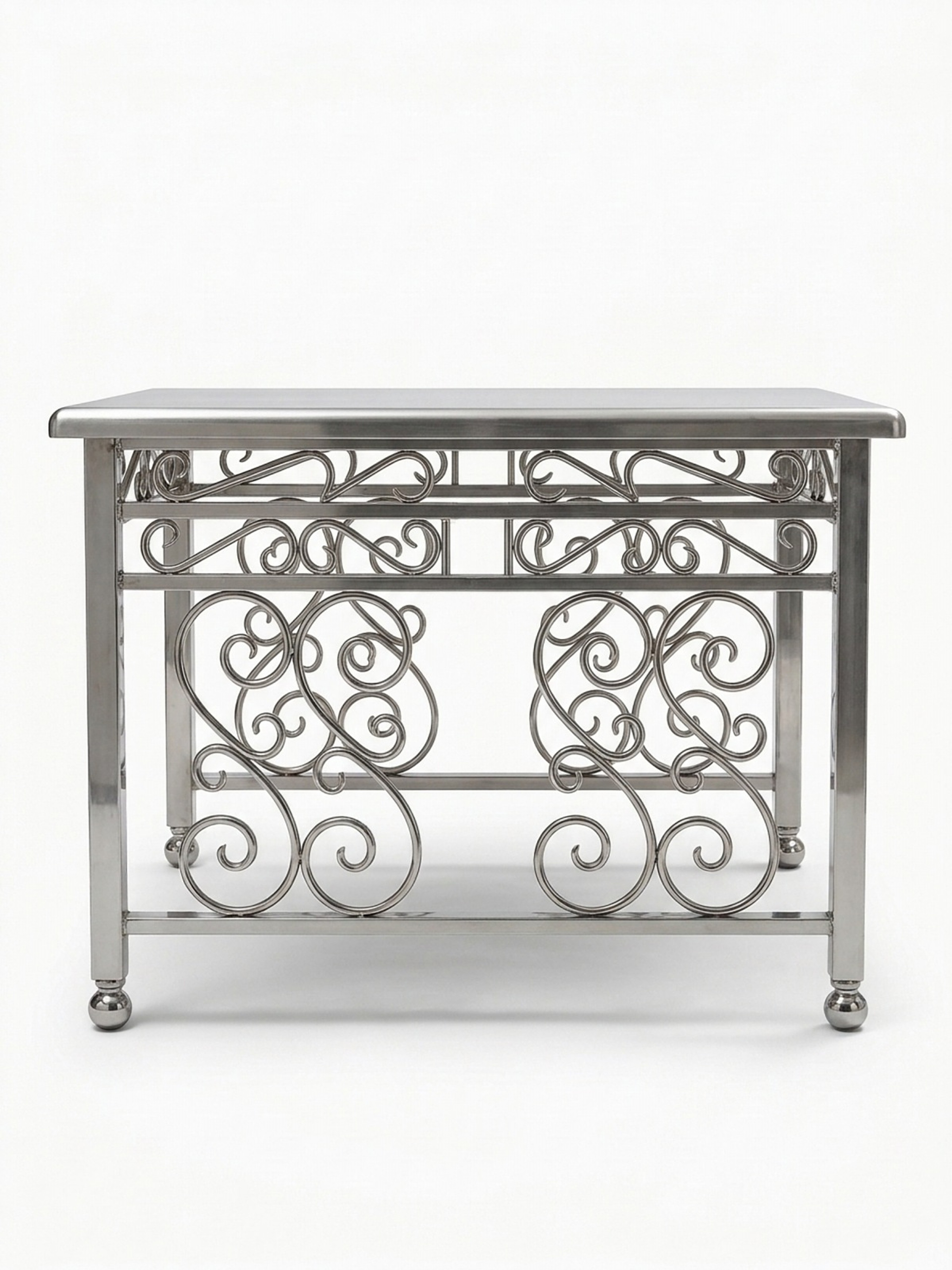Stainless Steel Dining Table – Long side