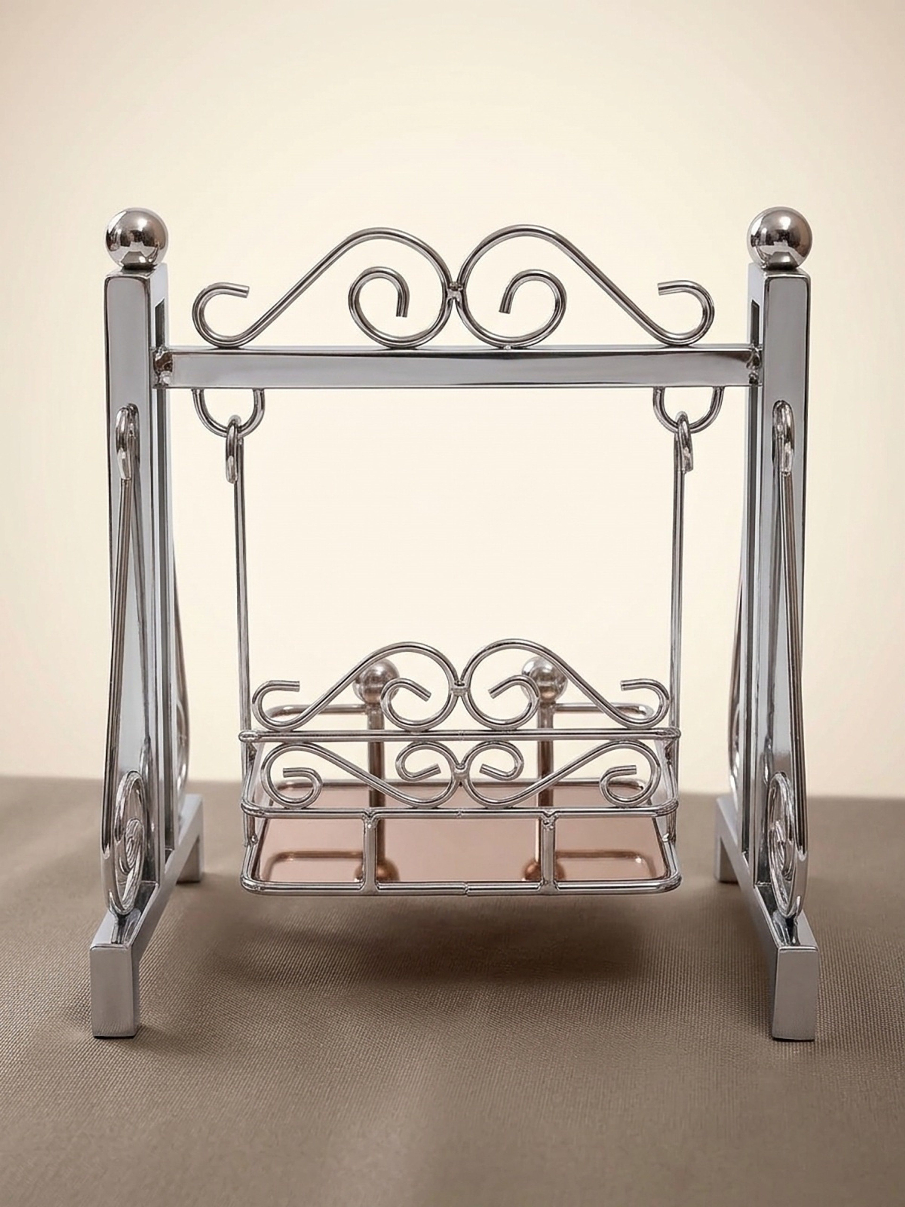 Steel Jhula 8" stainless steel swing – Back