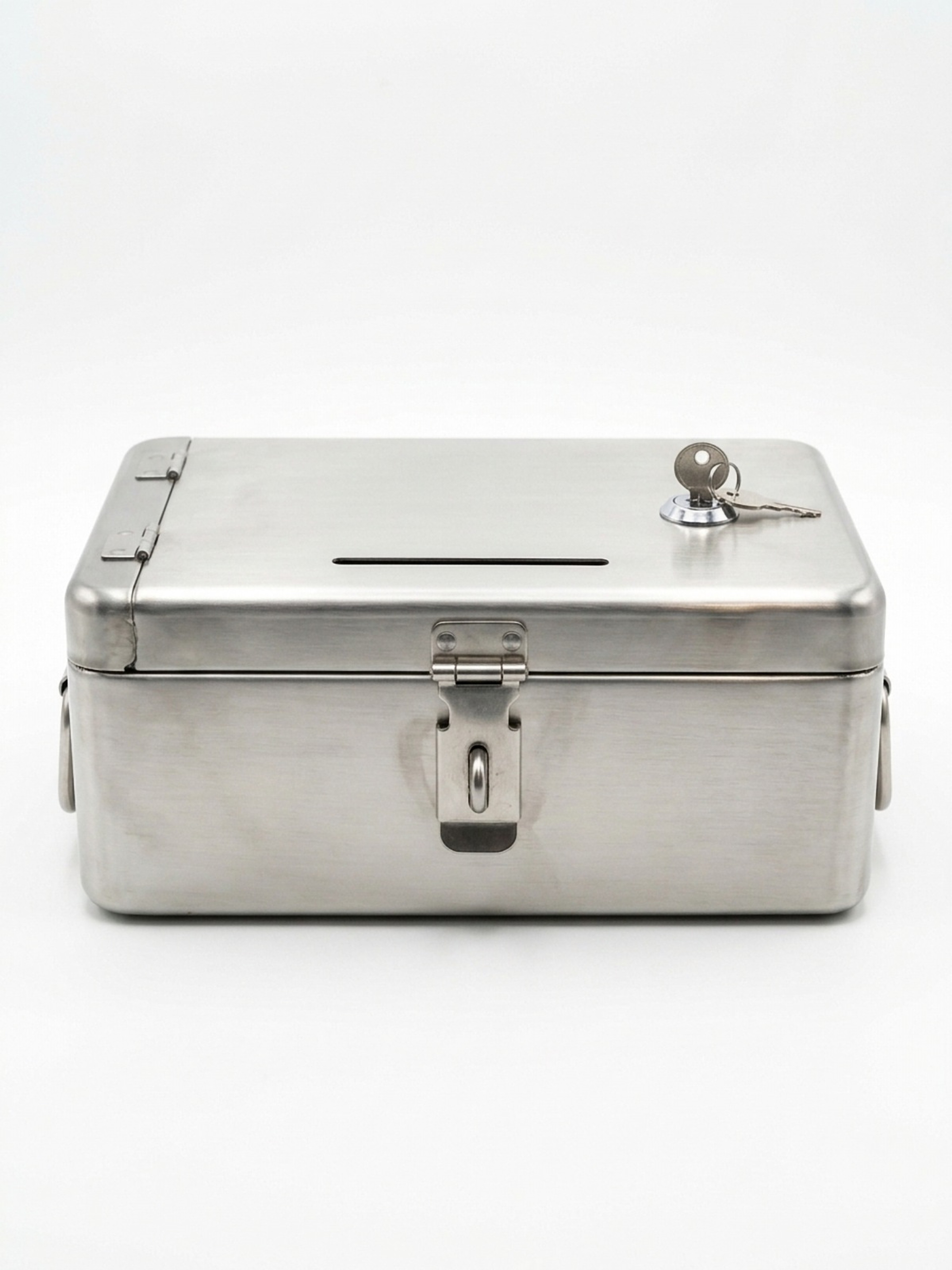 Stainless Steel Cash Box (Galla) – Front