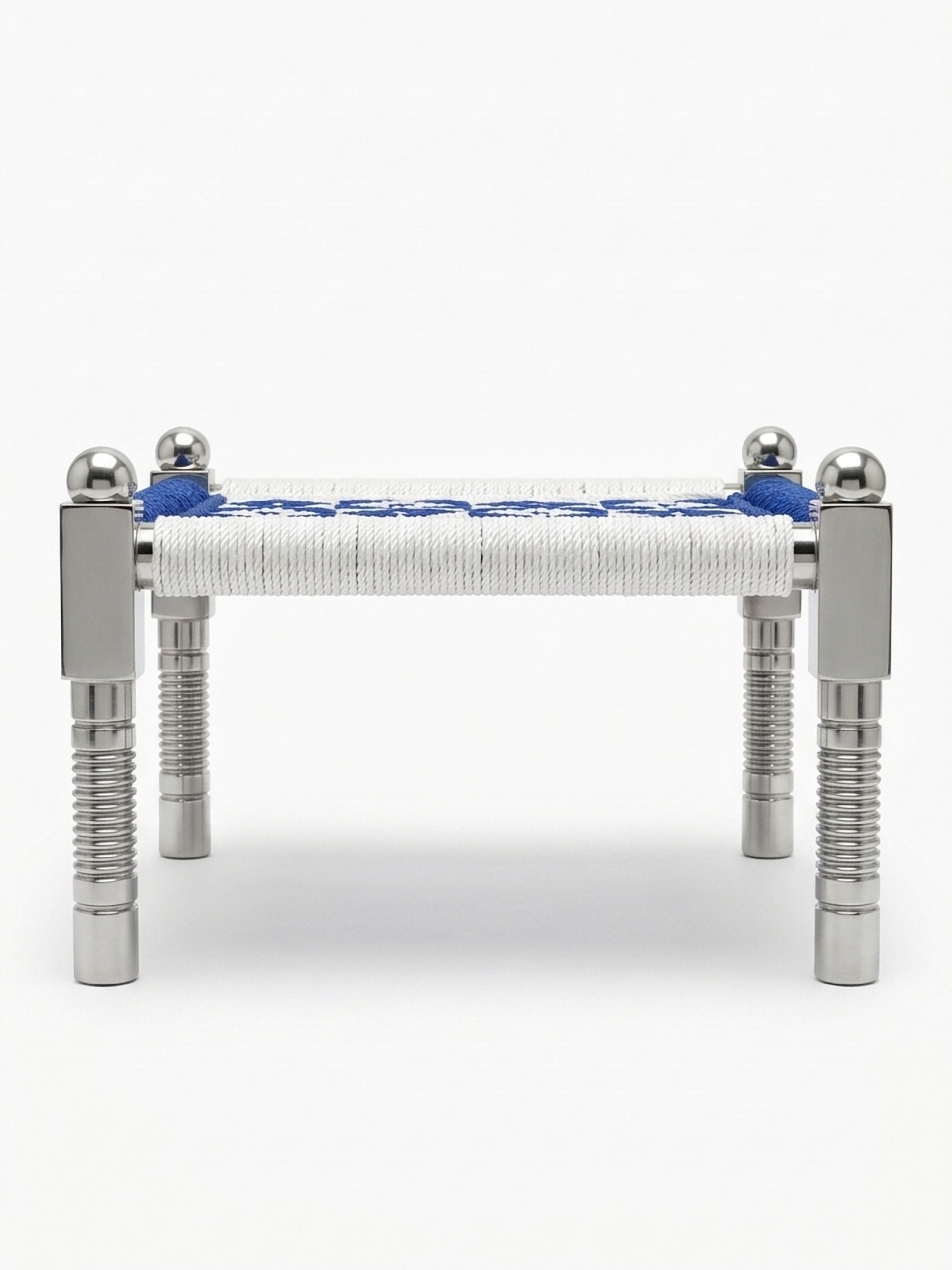 Stainless Steel Woven Stool (Peedha) – Side