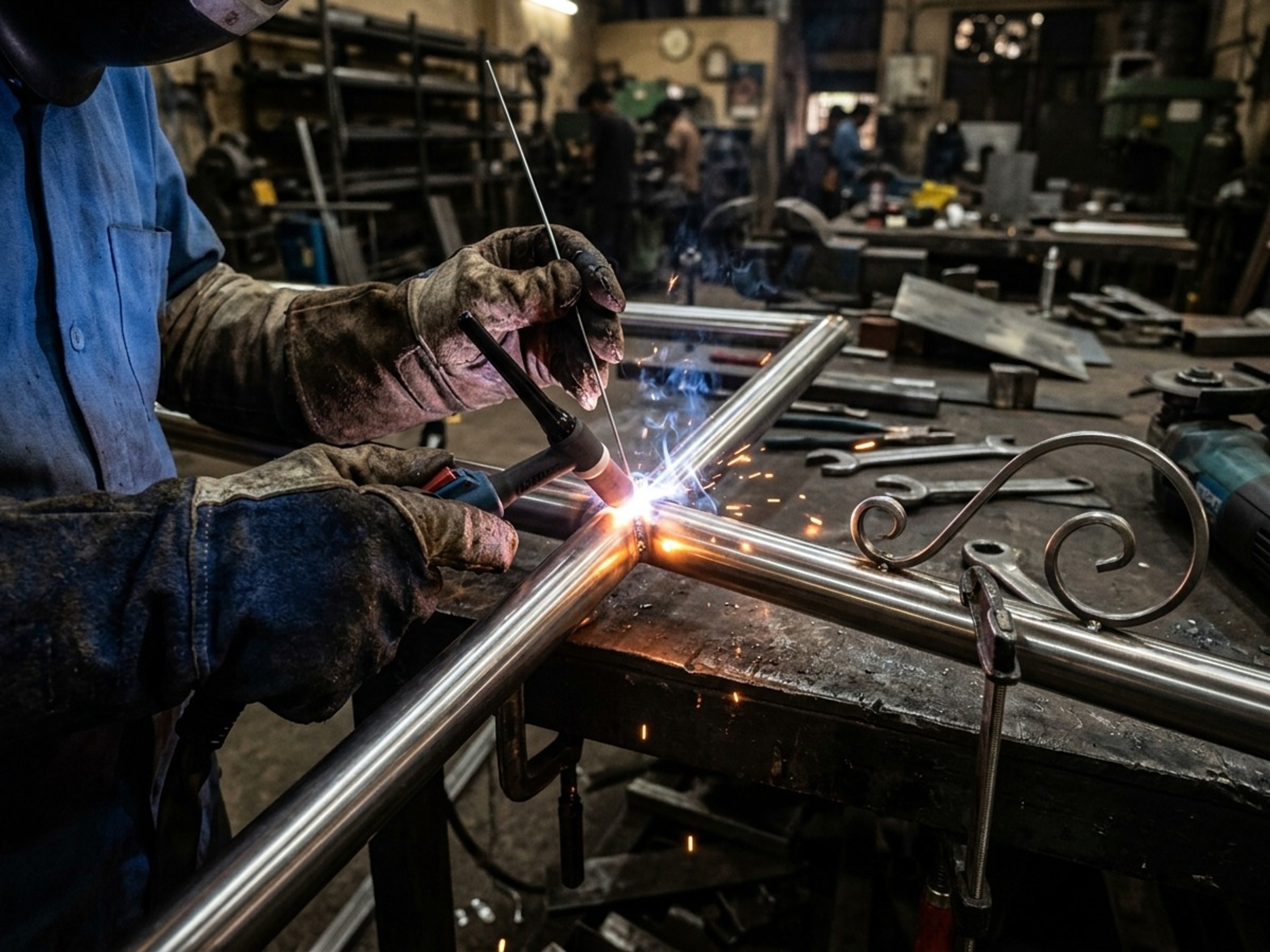 Cut, bend & weld