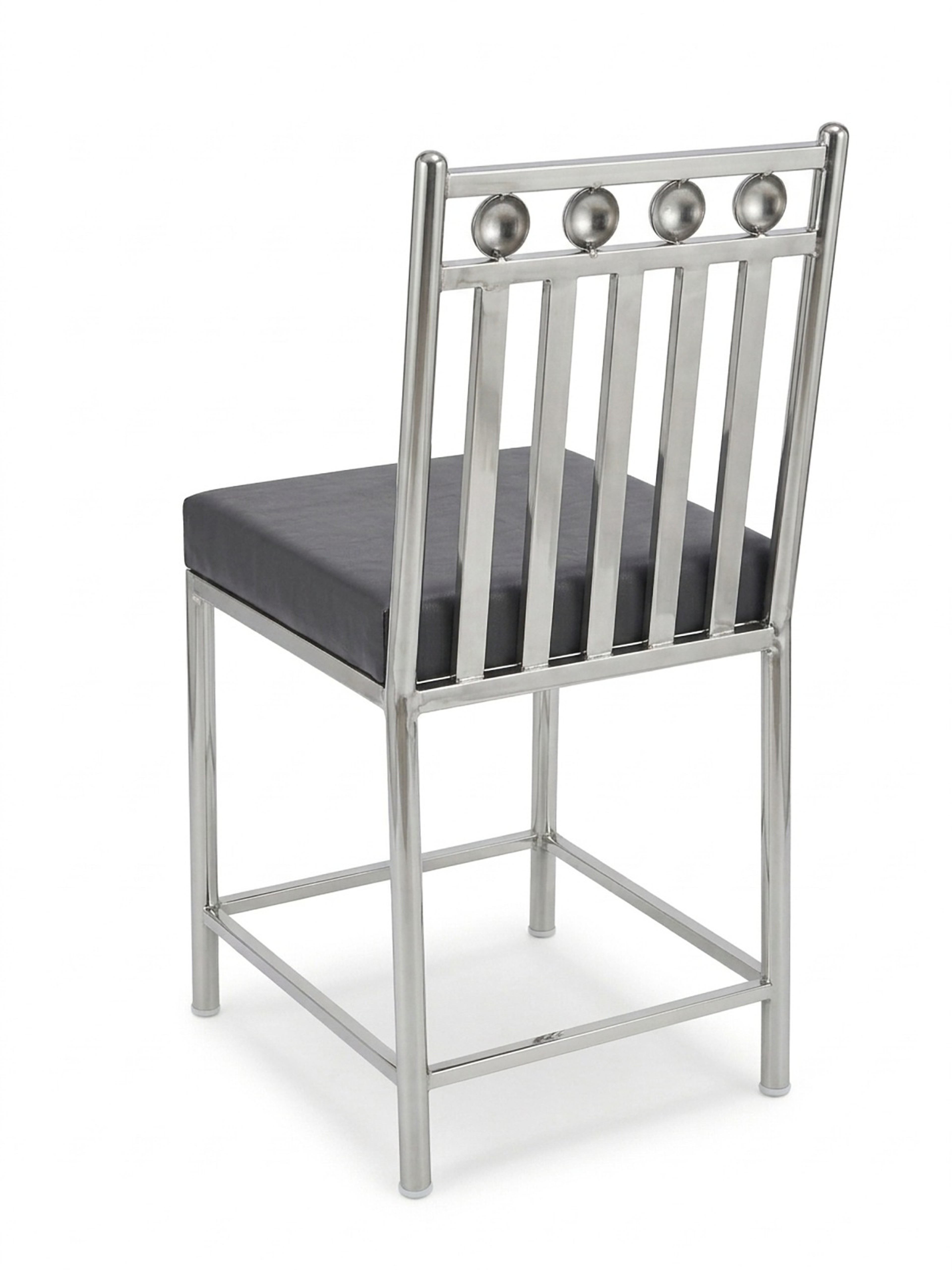 Stainless Steel Cushioned Chair – Back