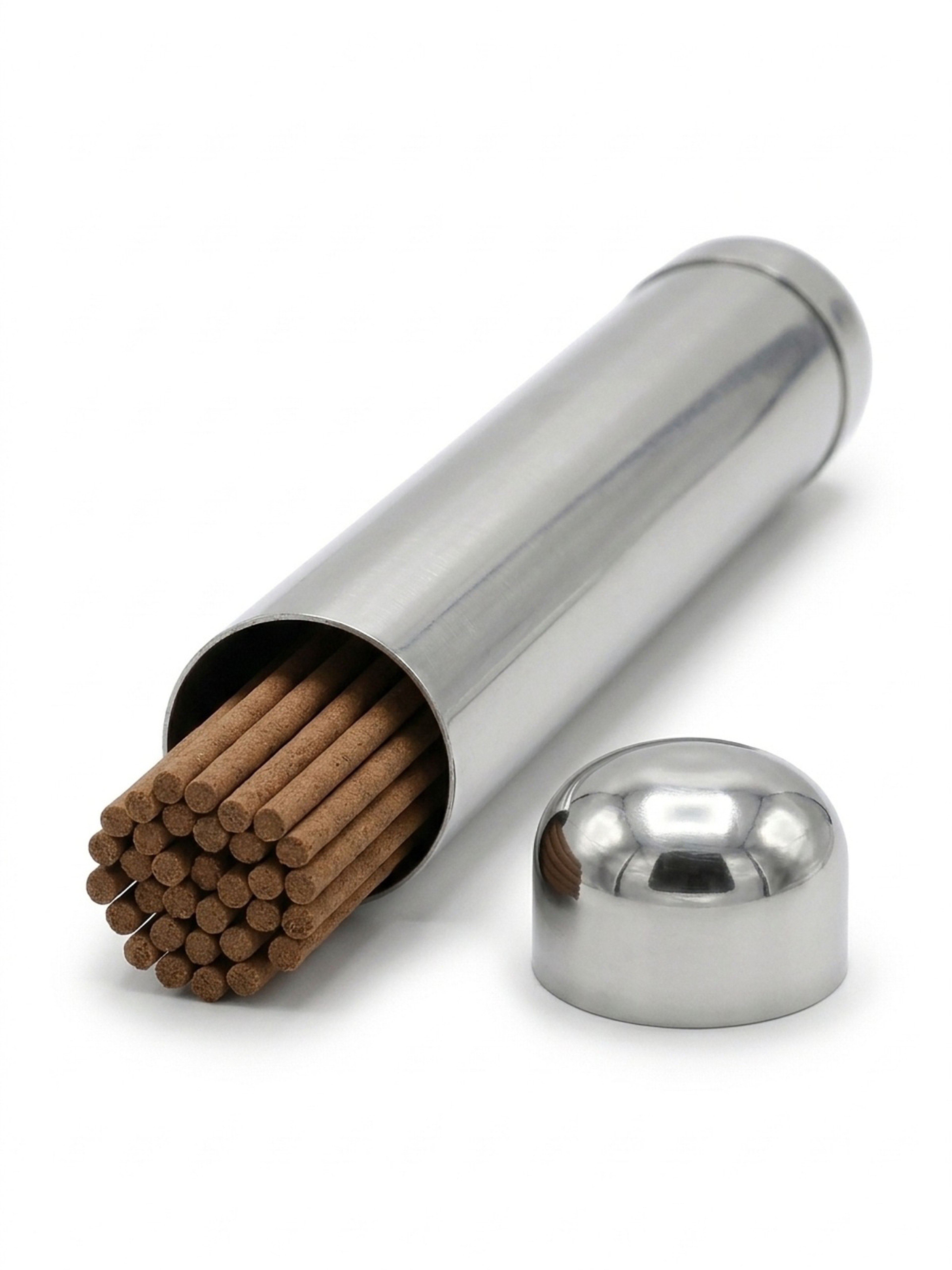 Stainless Steel Agarbatti Box – Open end