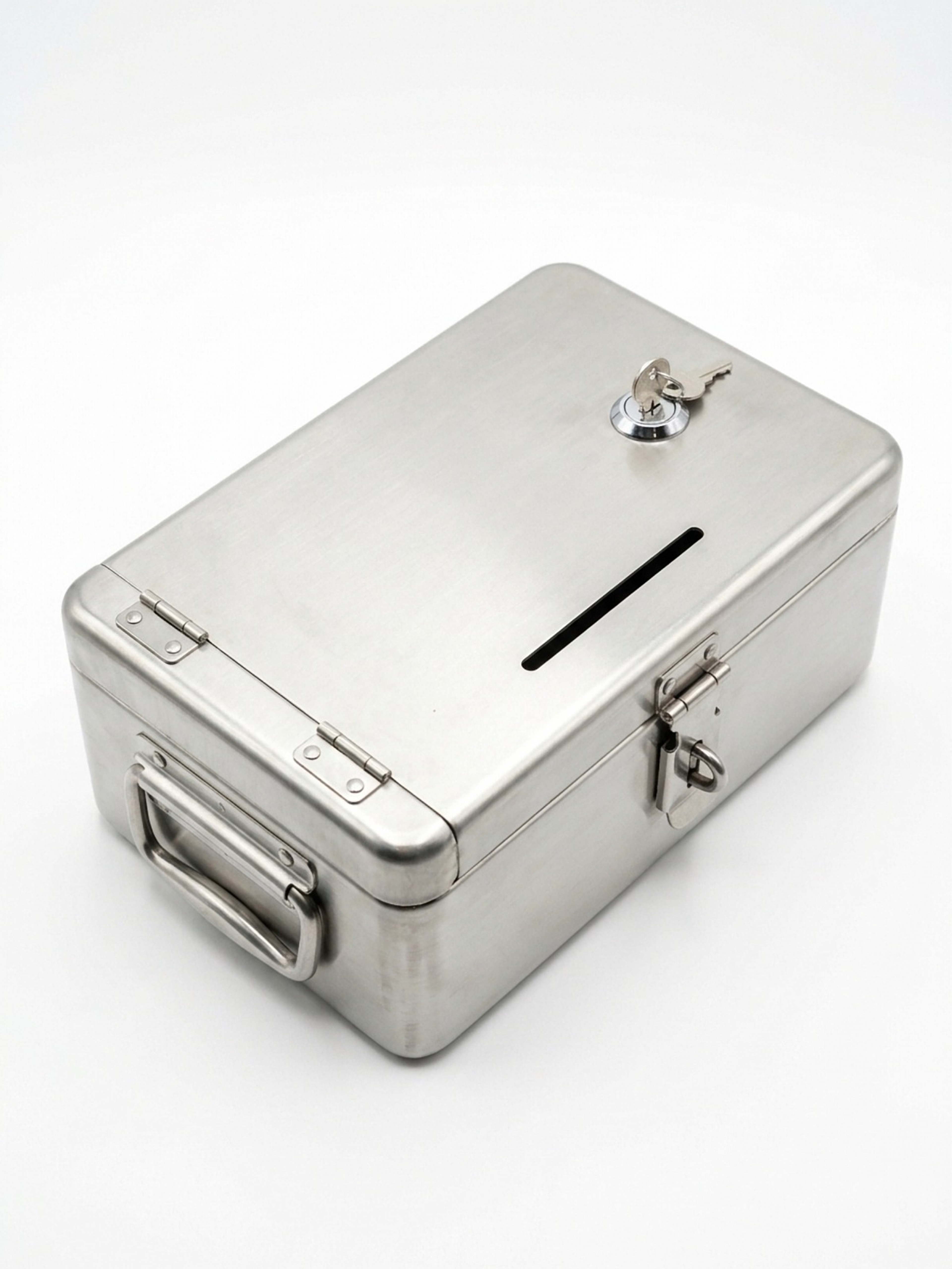 Stainless Steel Cash Box (Galla) – Top