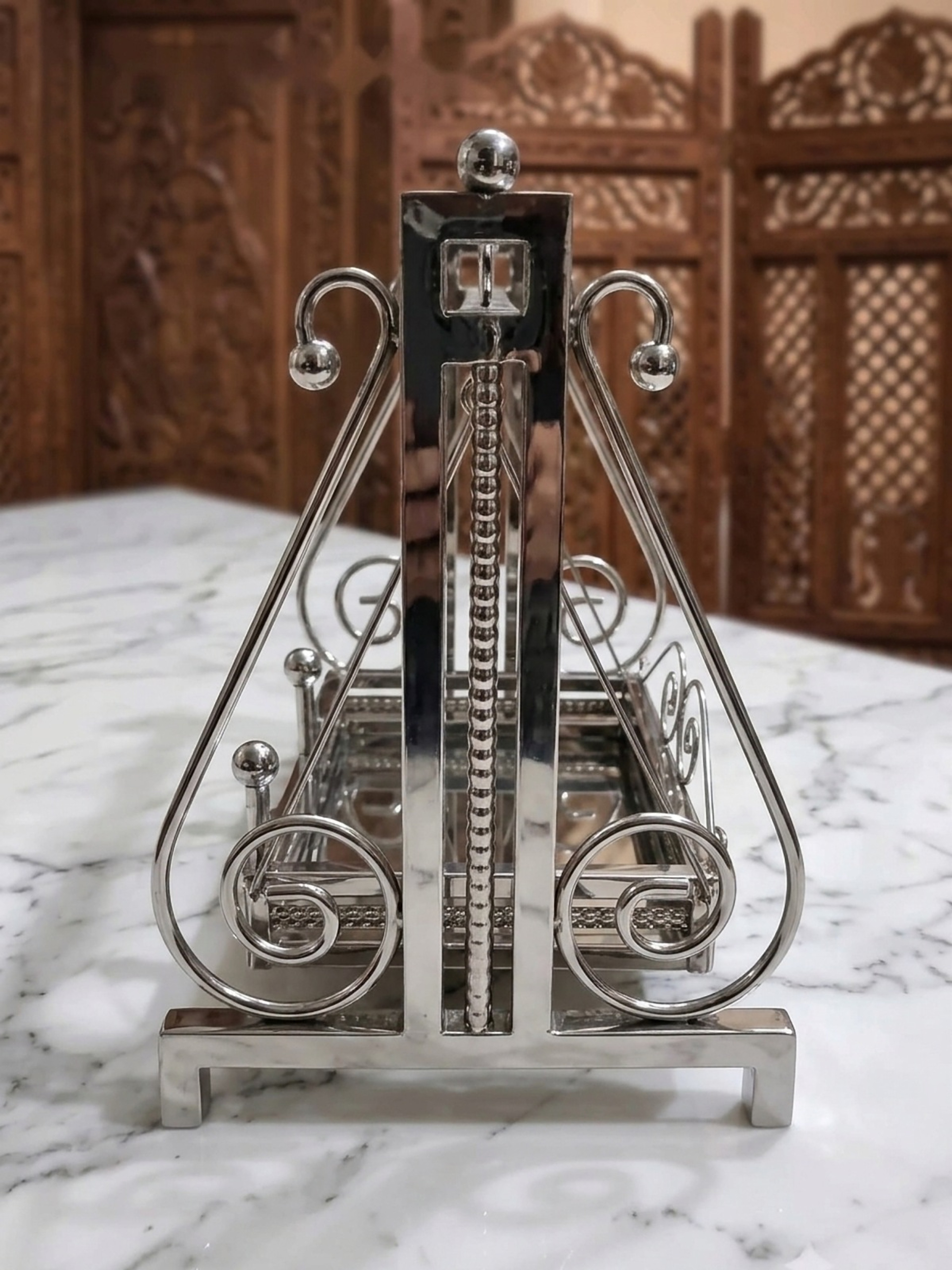 Steel Jhula 16" stainless steel swing – Right side
