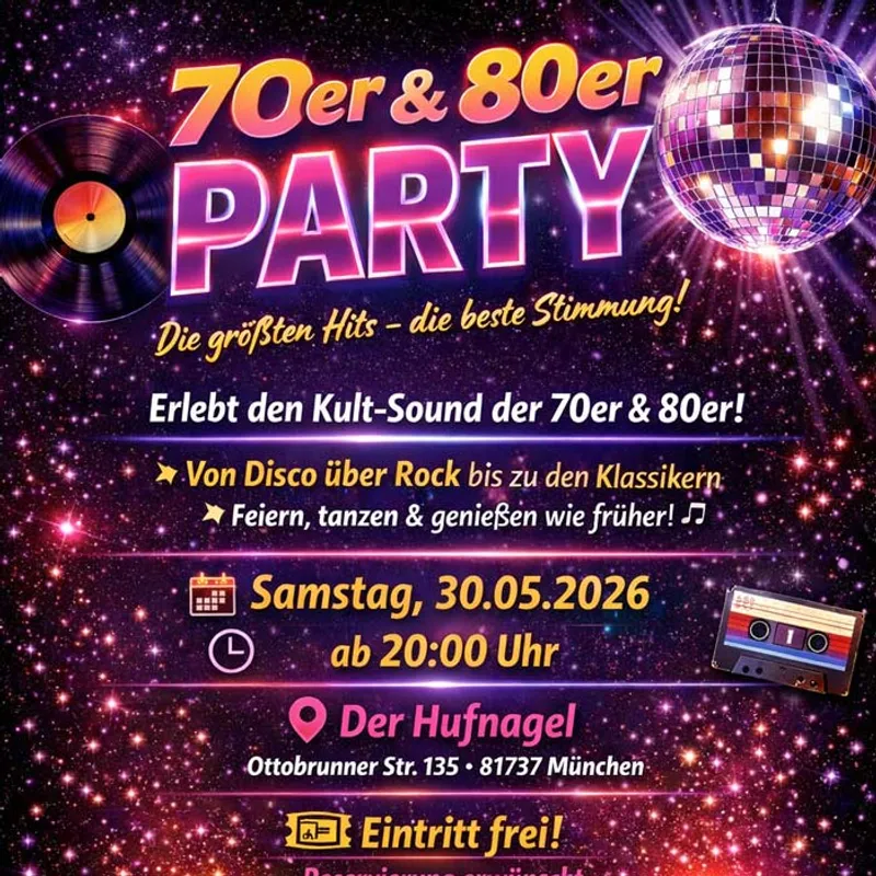 🕺 🕺 🕺 Die Perlacher DISCO 70’s und 80‚s Party 💃 💃 💃