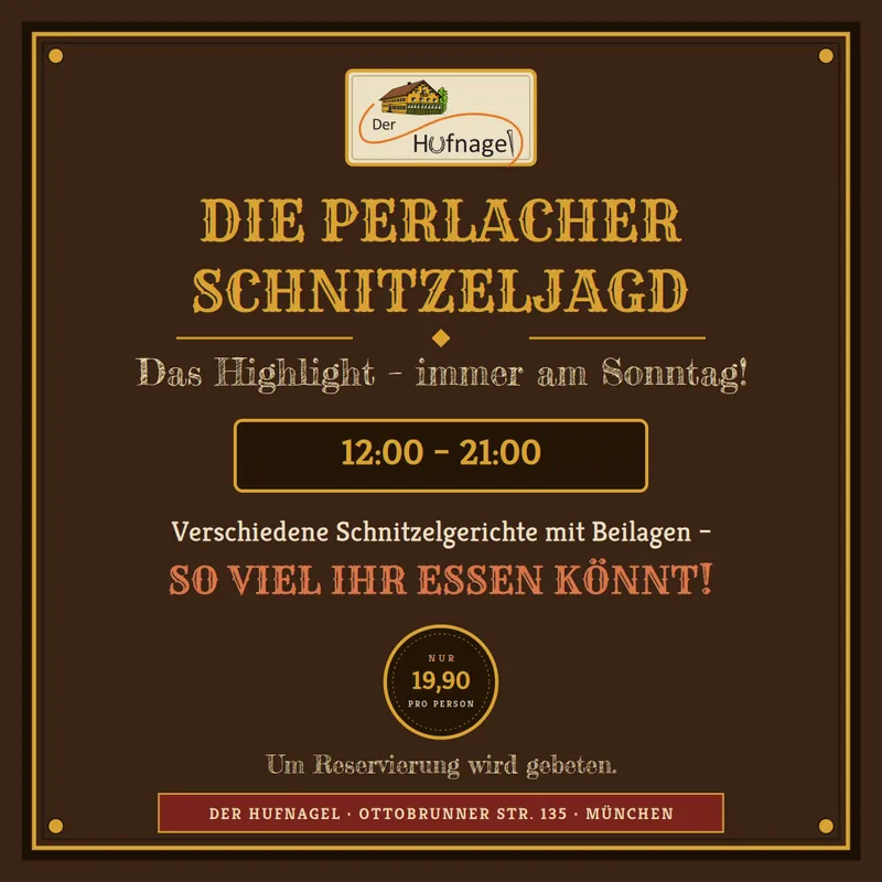 Die Perlacher Schnitzeljagd immer am Sonntag von 12 - 21 Uhr
