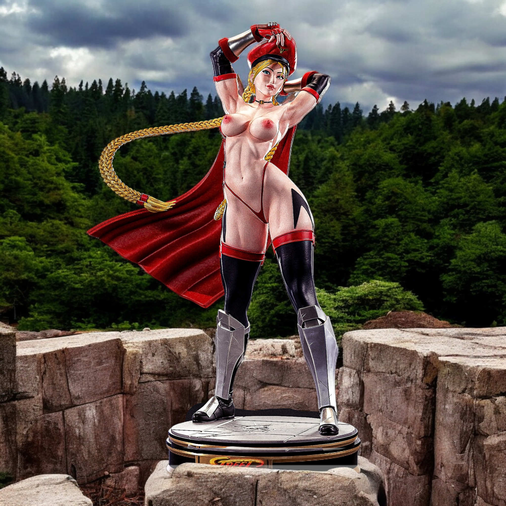 Cammy Red Bizon Statue | Street Fighter Fan Art by PEACHFIGURE image