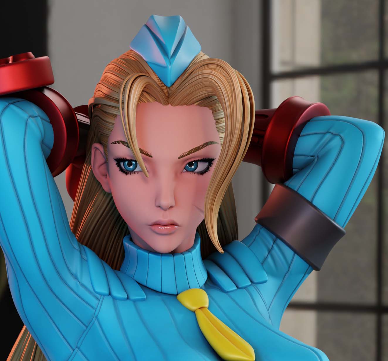 Cammy White Statue | Street Fighter Fan Art by Momoji3d SFW,NSFW 3d printed statue,3d printed,nsfw statue,Street Fighter statue,Cammy White statue